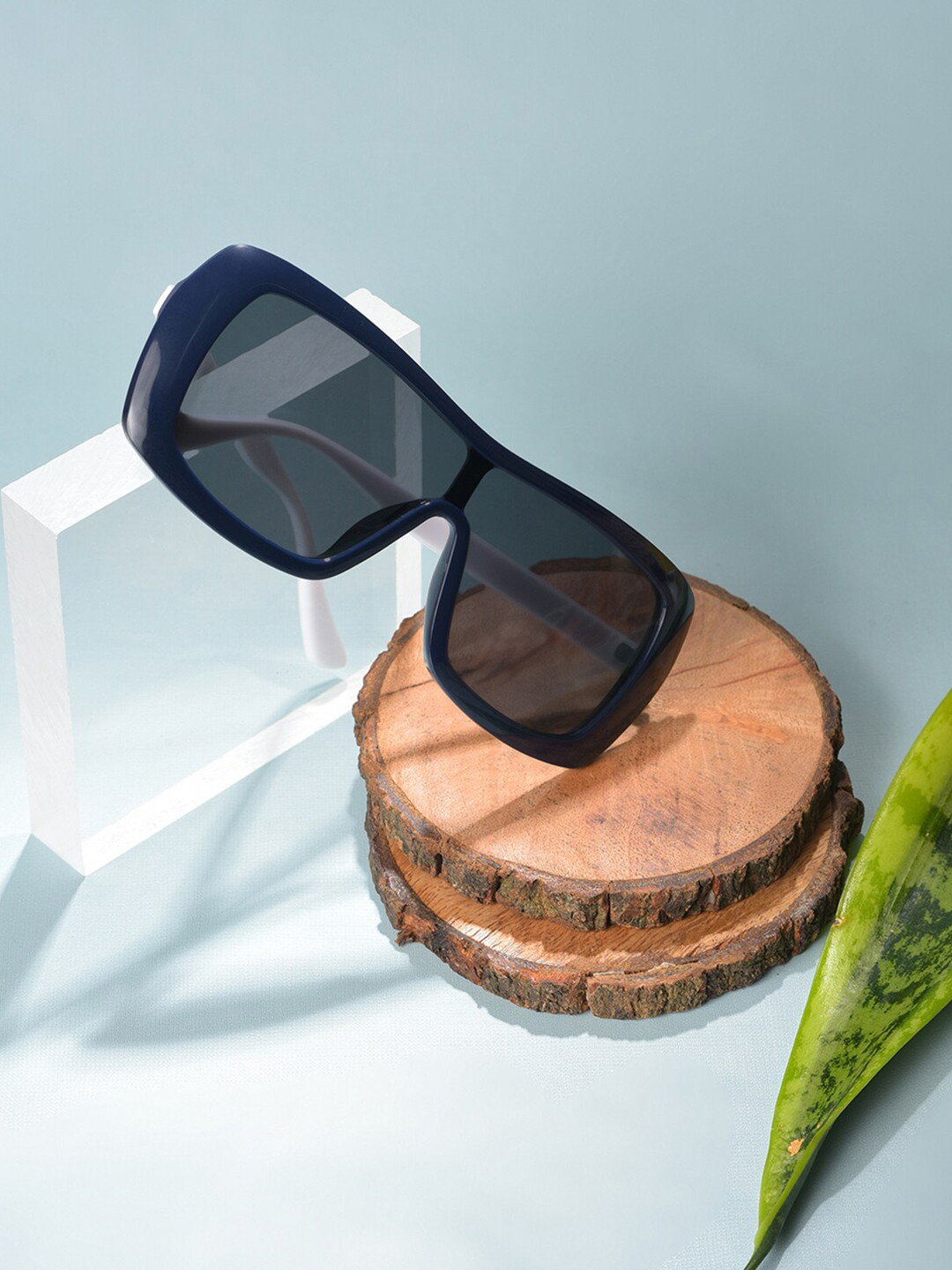 

French Accent Men Oversized Sunglasses with UV Protected Lens SS23FA_HSSG1187, Black