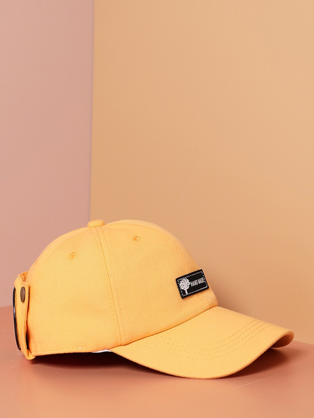 

French Accent Men Baseball Visor Cap, Yellow
