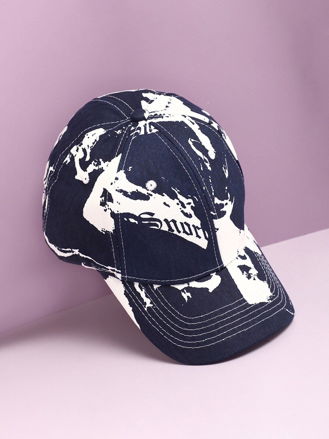 

French Accent Men Printed Baseball Cap, Blue