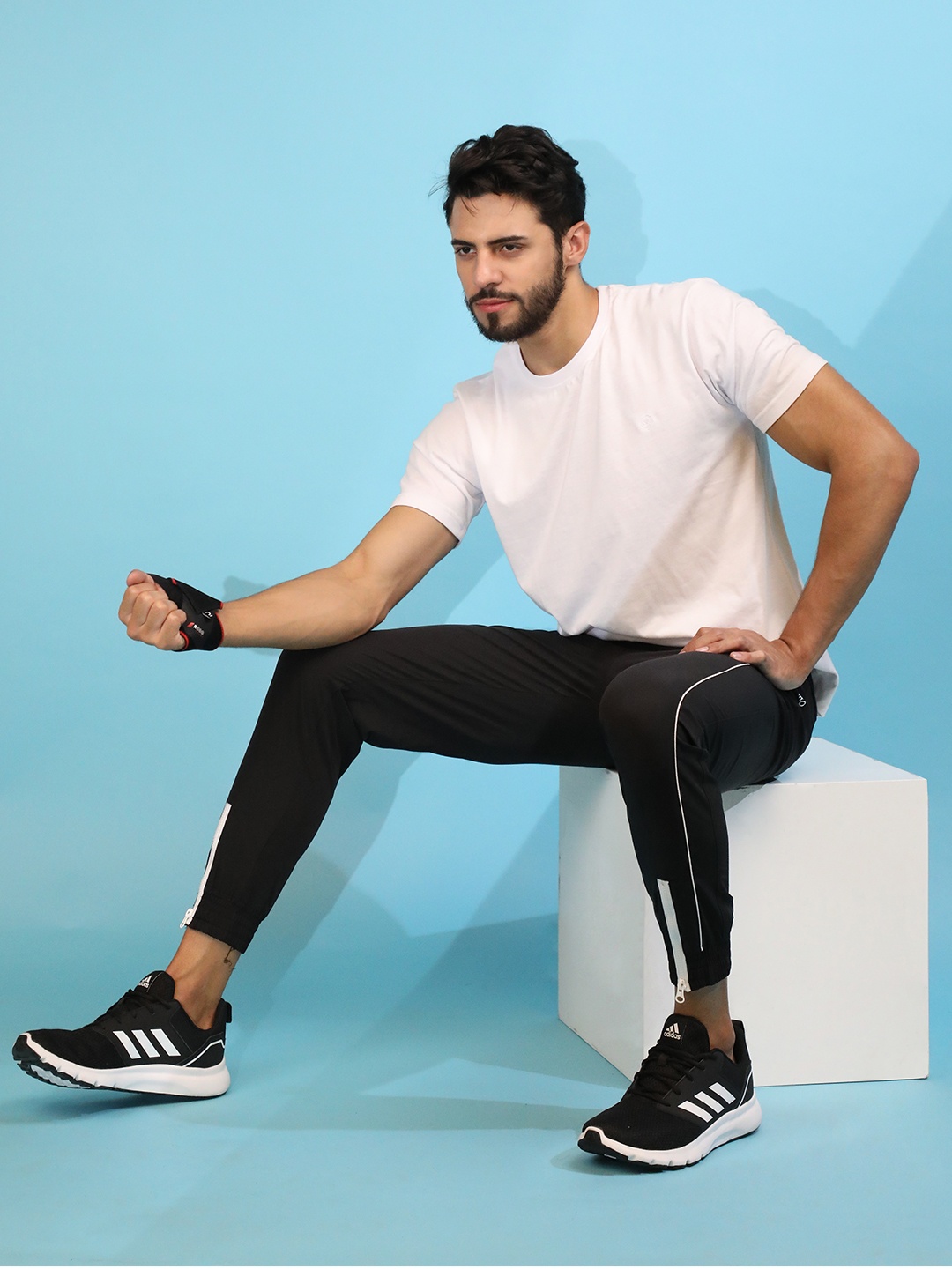 

CHKOKKO Men Side Pockets Track Pants, Black