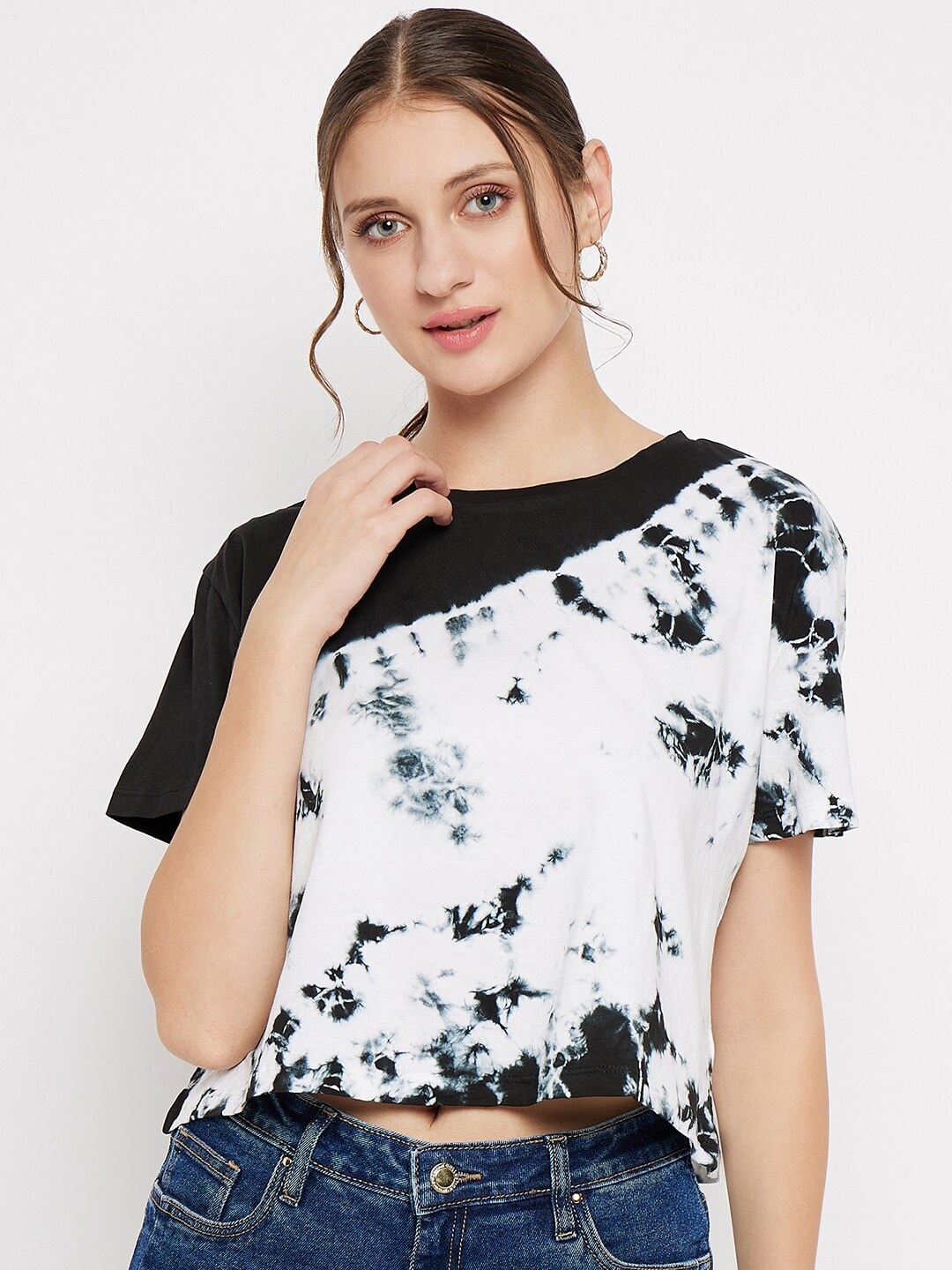 

Madame Tie & Dye Dyed Top, Black