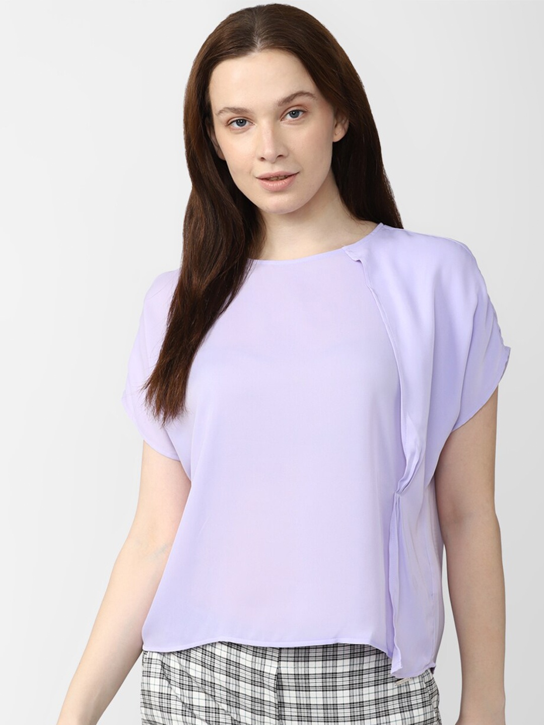 

Van Heusen Woman Extended Sleeves Layered Top, Purple