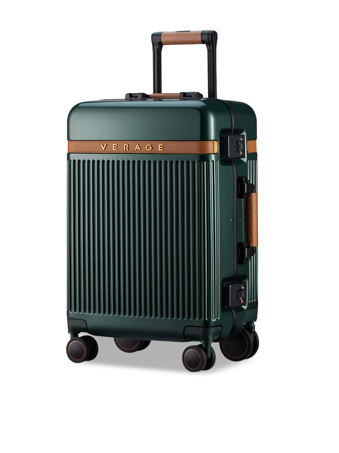 

VERAGE Luxe Windsor Aluminum Hard Side Spinner Luggage Check In Suitcase, Green