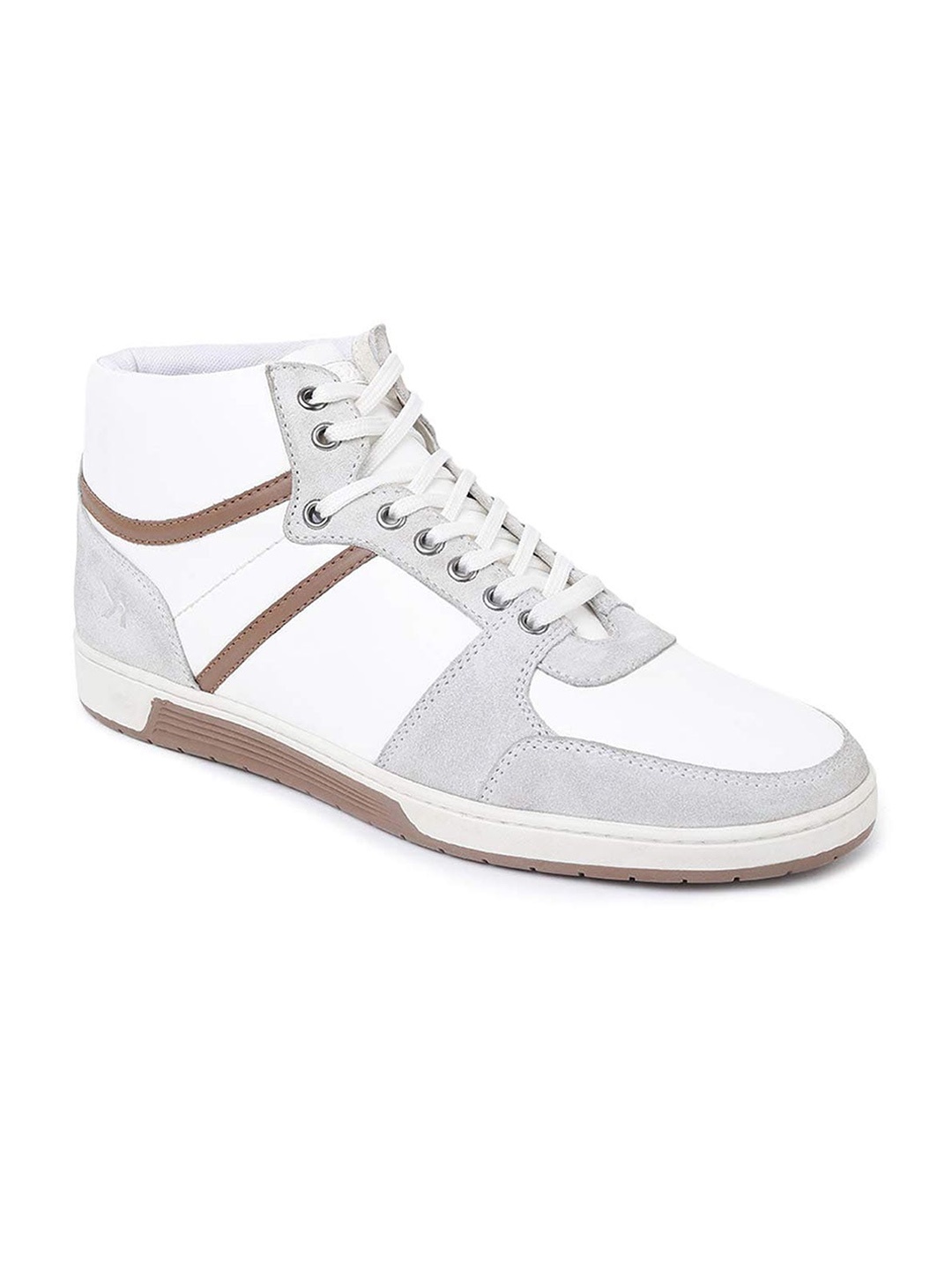 

Paragon Men Colourblocked Lightweight Mid-Top Sneakers, White