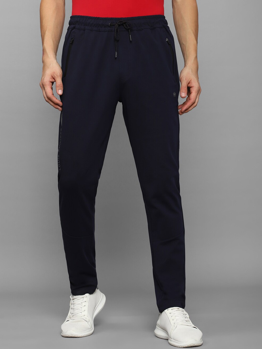 

Louis Philippe ATHPLAY Men Slim-Fit Track Pants, Navy blue