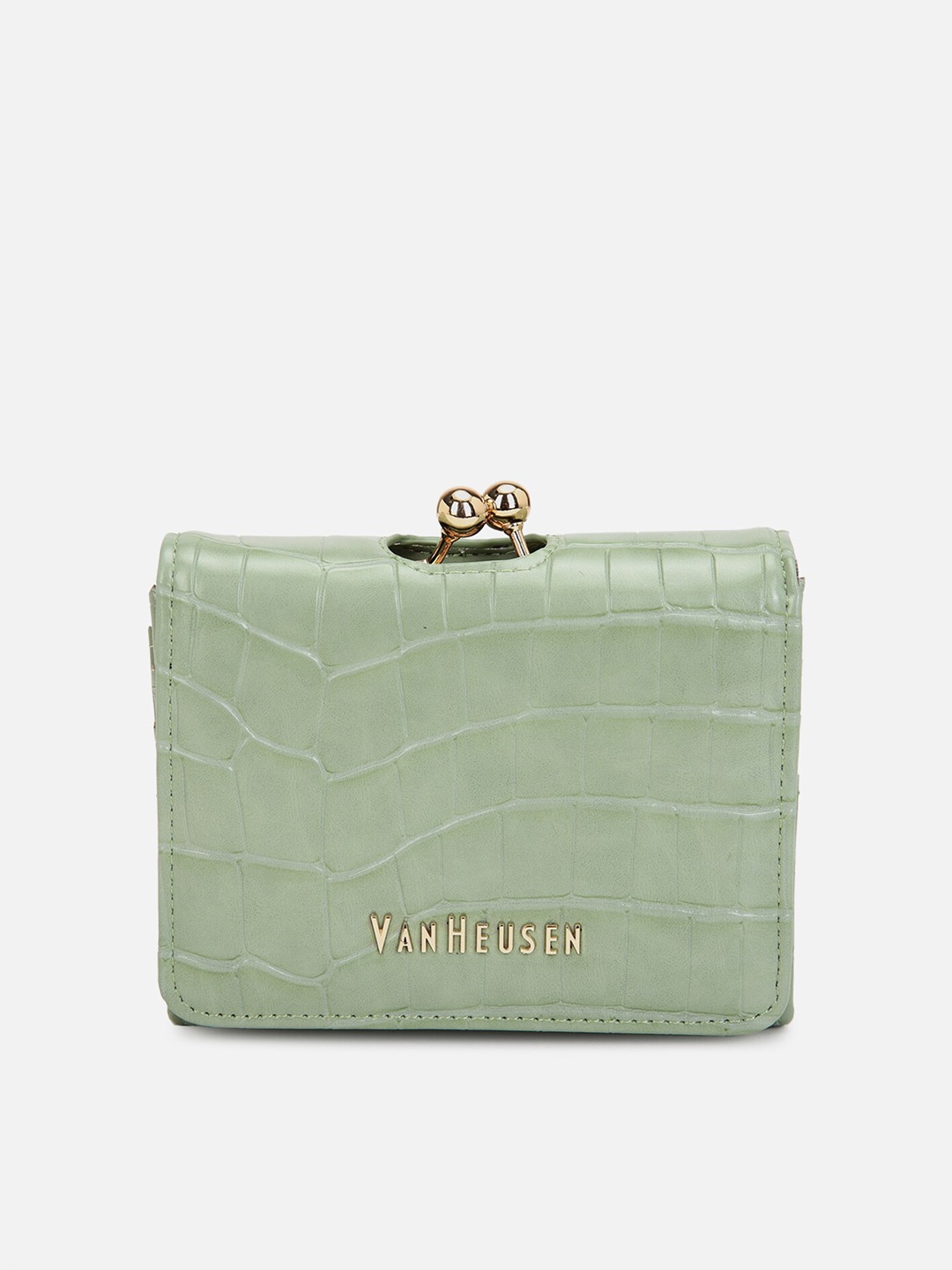 

Van Heusen Woman Textured Purse Clutch, Green