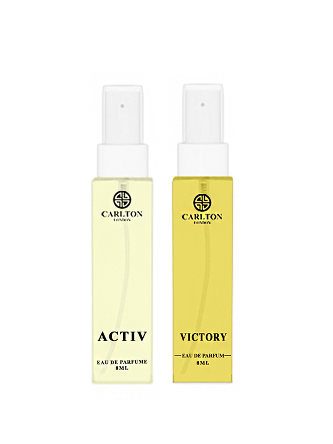 

Carlton London Men Set of Victory & Activ Eau De Parfum - 8 ml each, Yellow