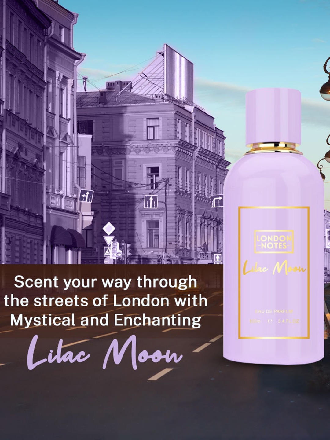 

NewU Women London Notes Lilac Moon Eau De Parfum - 100 ml, Lavender