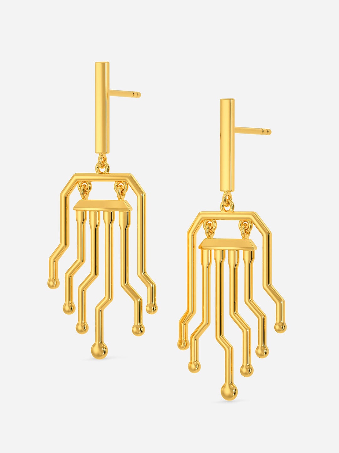 

MELORRA Multiple Dimensions 18KT Gold Earrings - 5.03 gm