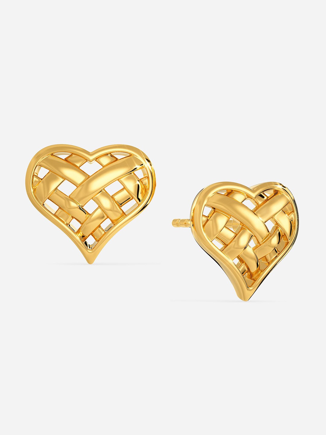 

MELORRA Yarn Amour 18KT Gold Stud Earrings-3.5gm