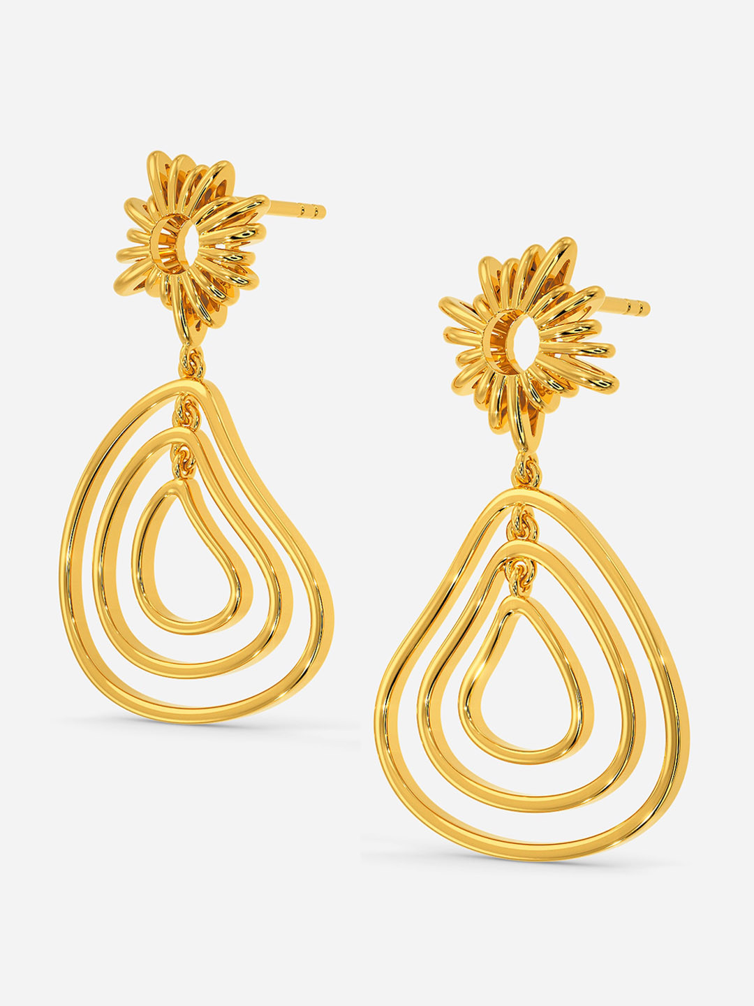 

MELORRA Sunny Shingle 18KT Gold Earrings - 5.91 gm