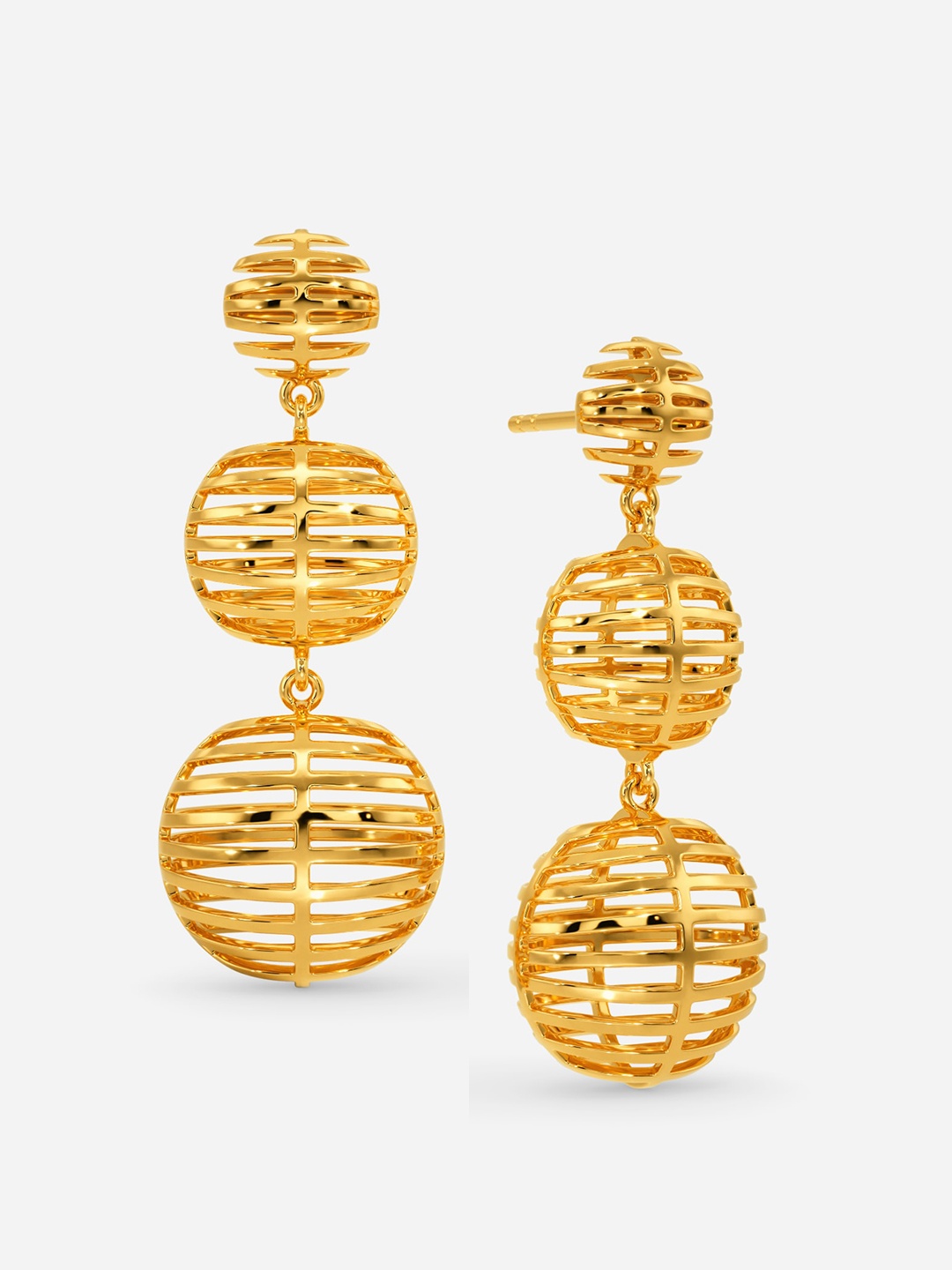 

MELORRA Get Loud 18KT Gold Drop Earrings- 5.54 gm