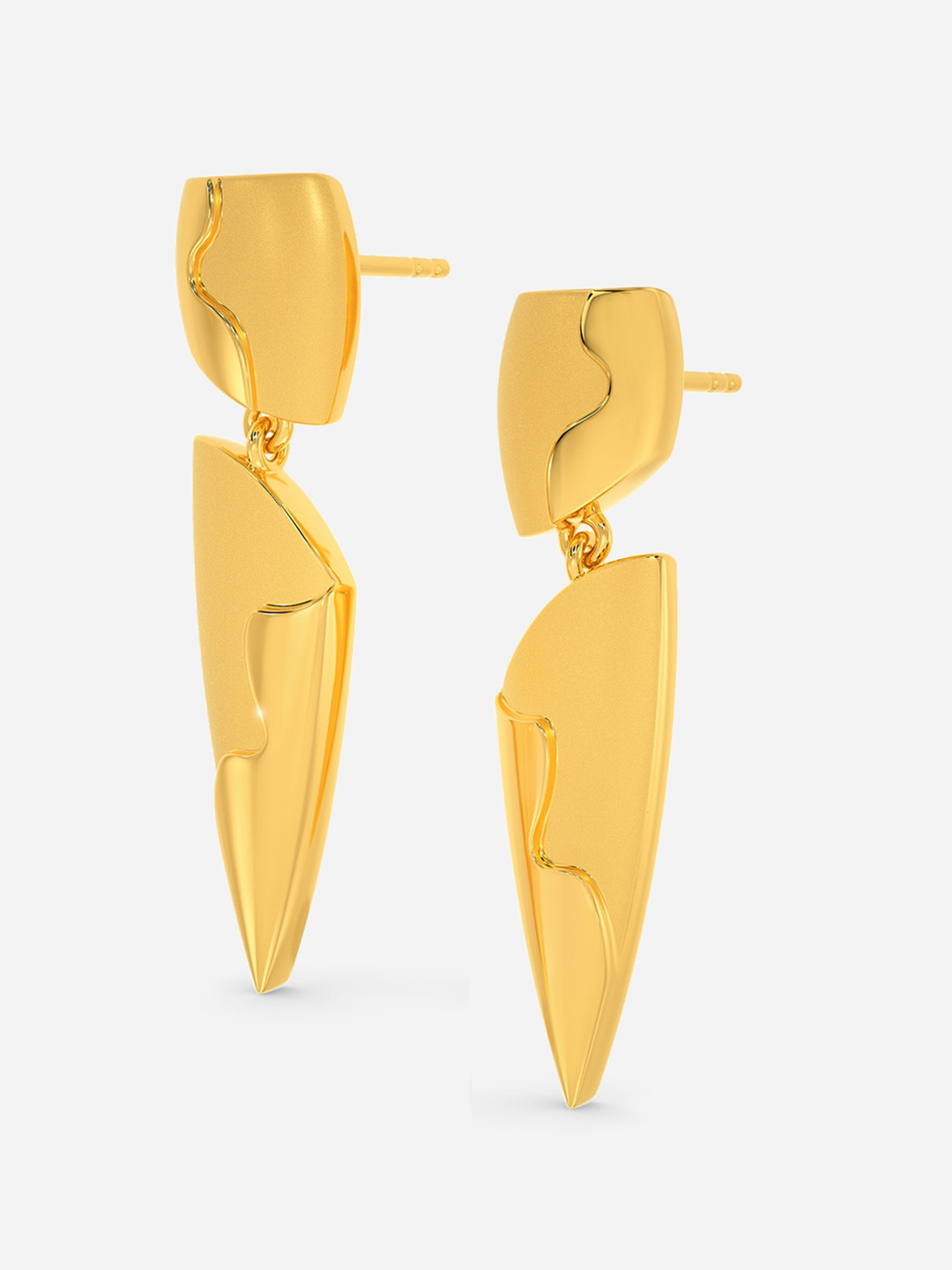 

MELORRA Combat Ready 18KT Gold Earrings - 5.93 gm