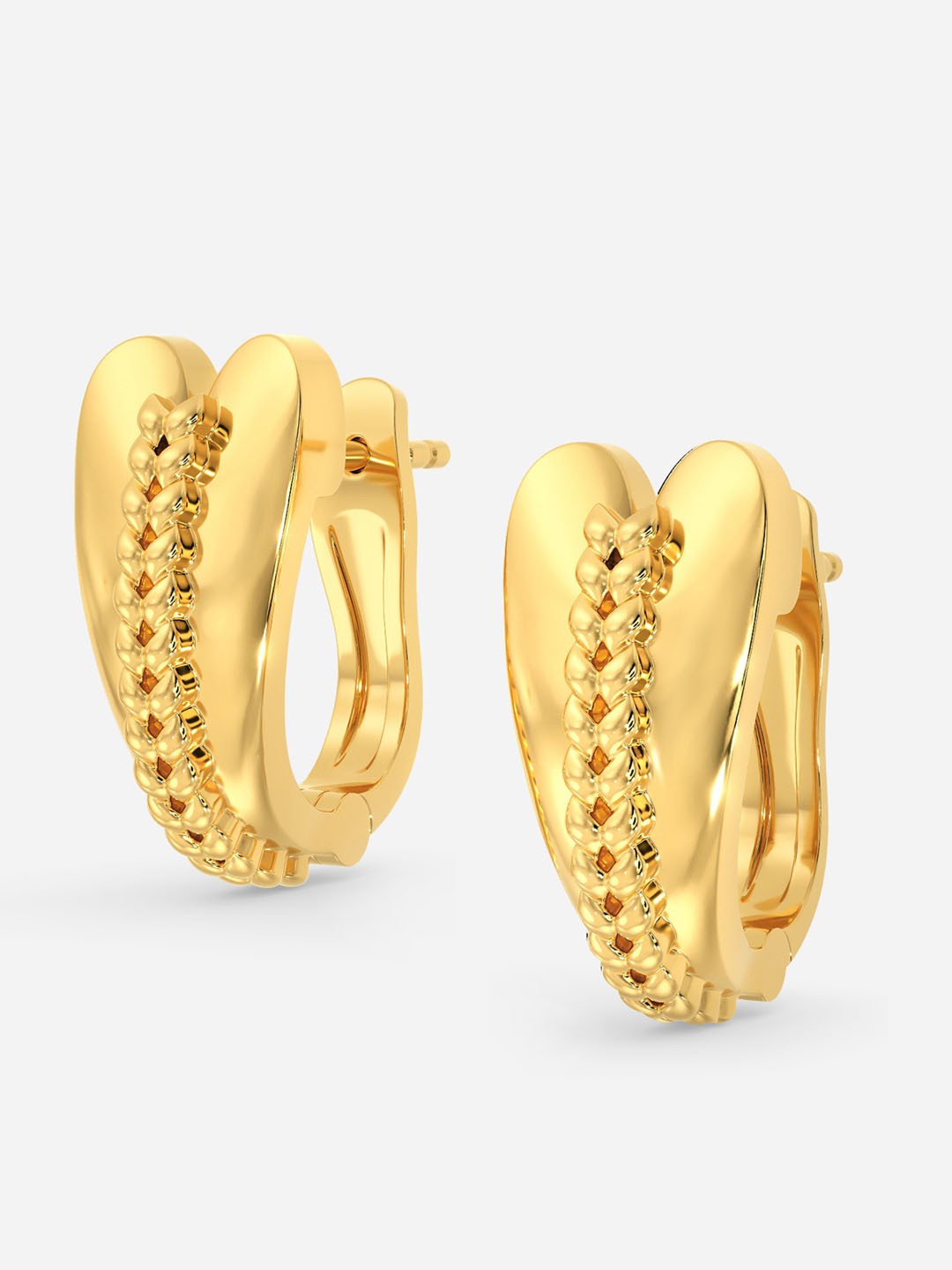 

MELORRA Hearty Knits 18KT Gold Earrings - 4.41 gm