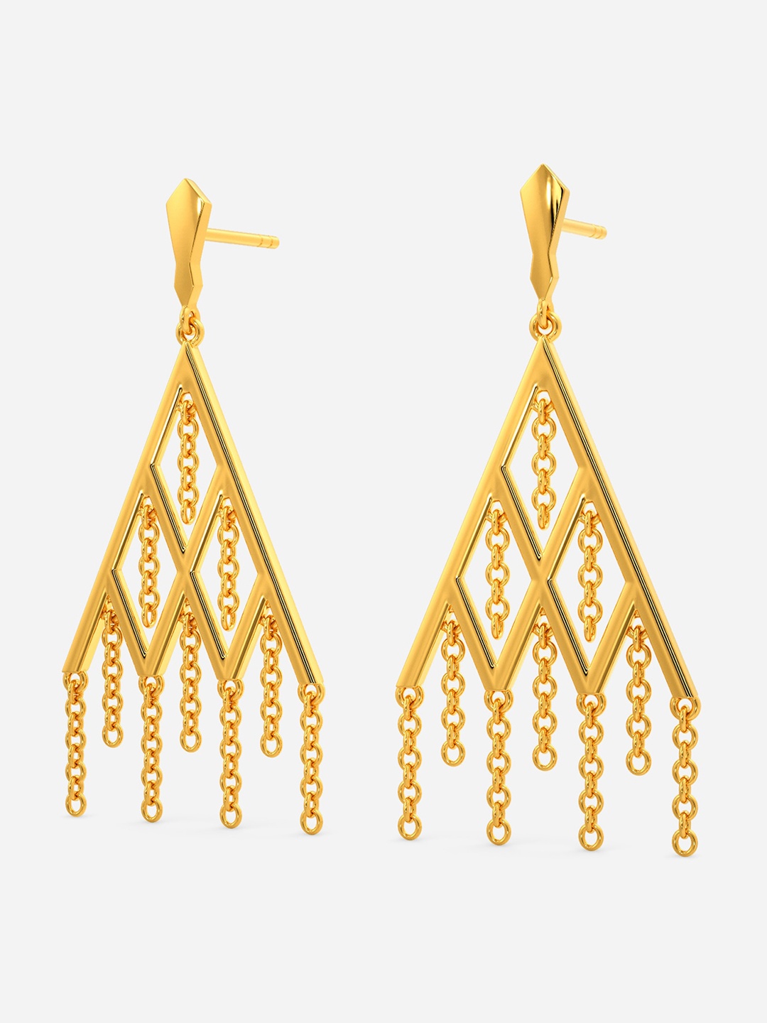 

MELORRA Fringe Thrill 18KT Gold Earrings - 5.52 gm