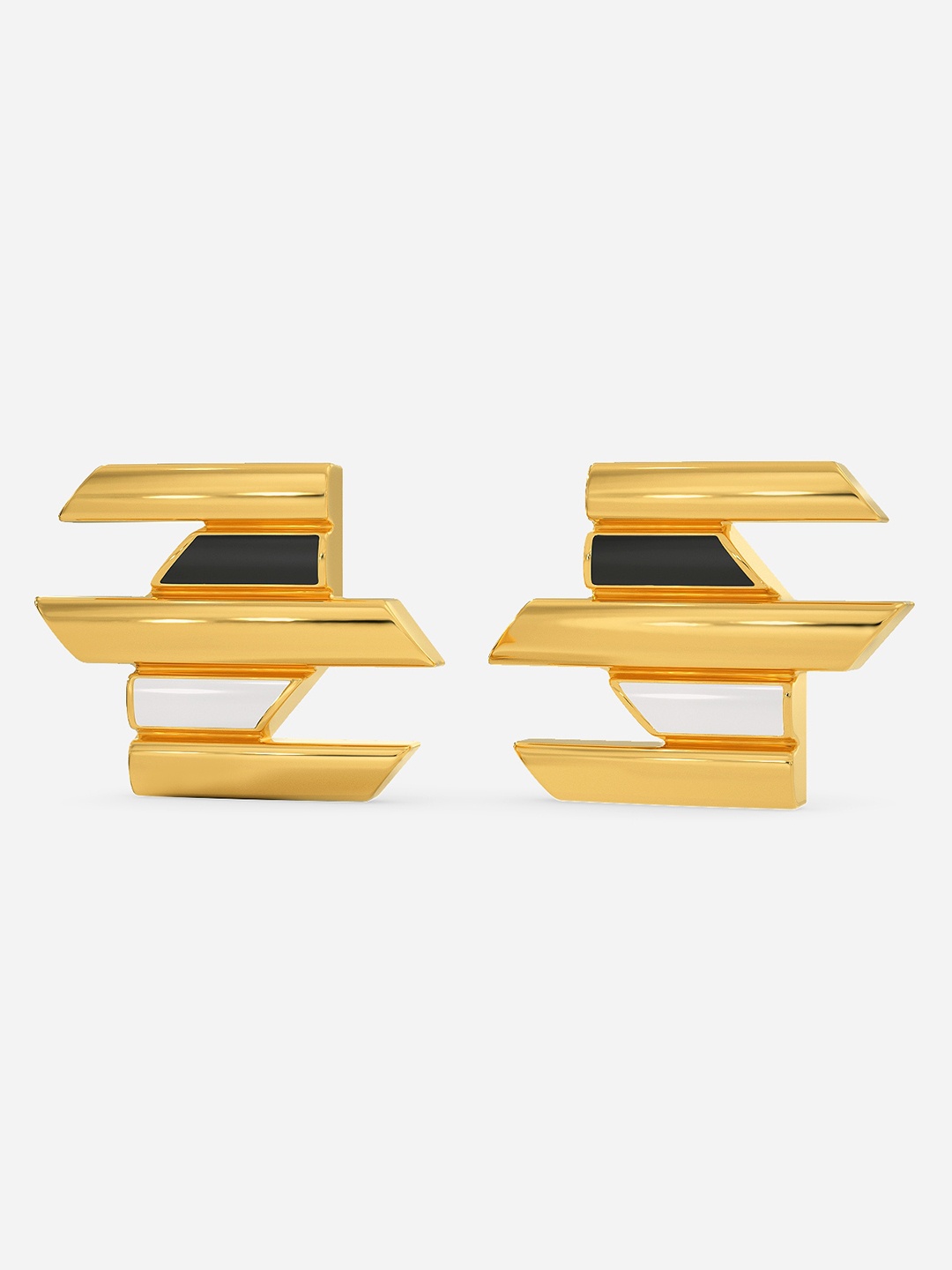 

MELORRA My Kinda Stripe 18KT Gold Earrings - 3.53 gm