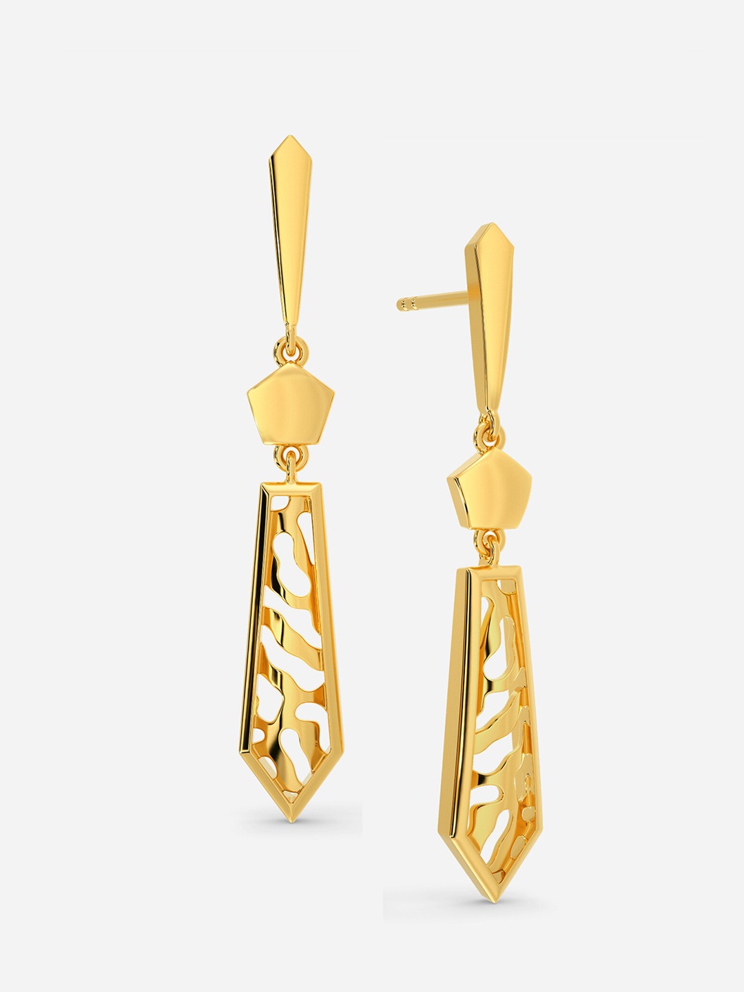 

MELORRA Wild Trails 18KT Gold Earrings - 4.48 gm