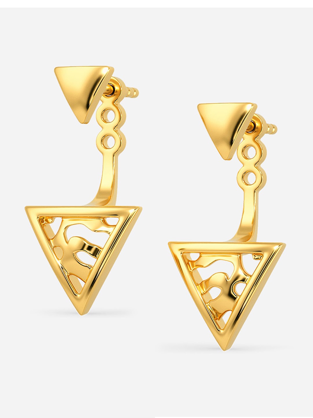 

MELORRA Territorial Tryst 18KT Gold Earrings-3.01gm