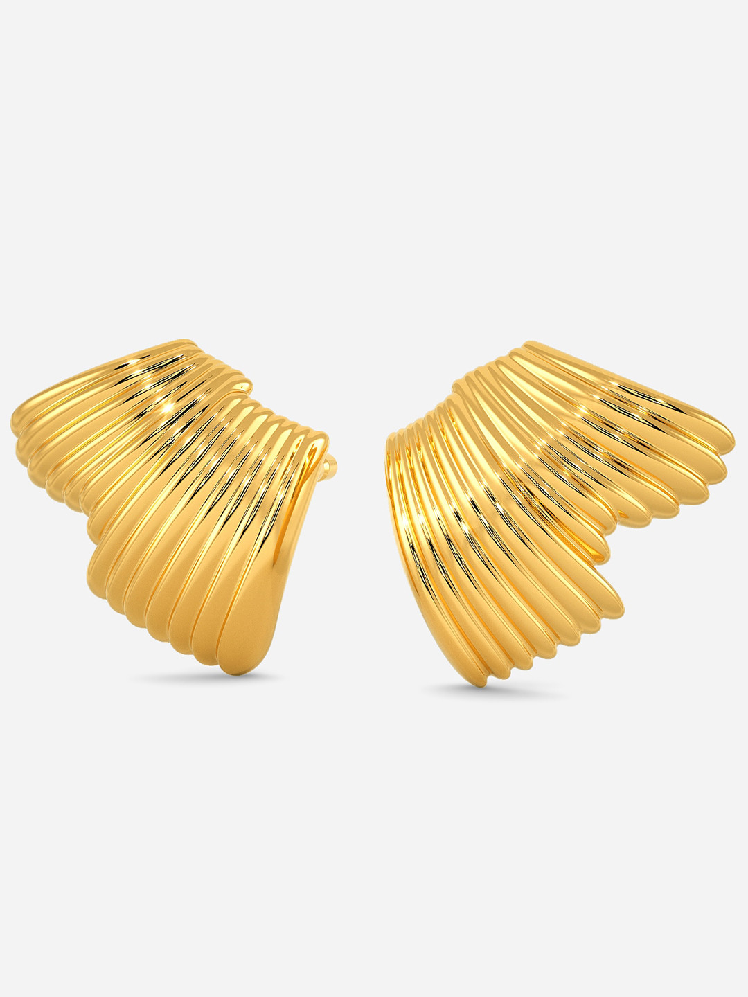 

MELORRA Layers N Layers 18KT Gold Stud Earrings-2.12gm