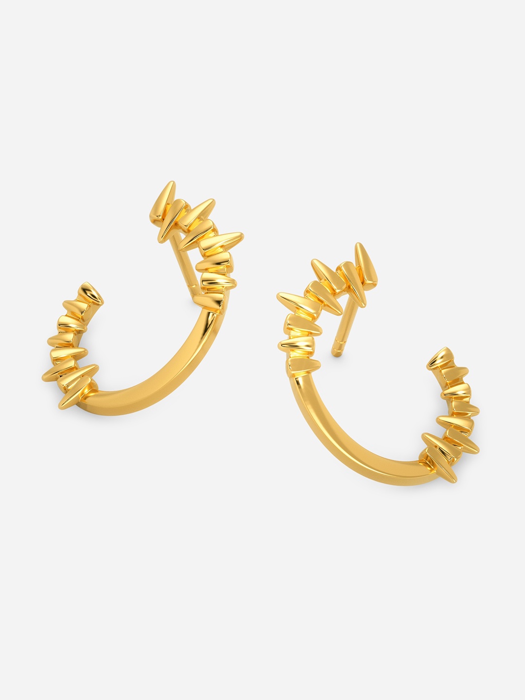 

MELORRA Sleek n Secure 18KT Gold Earrings - 2.4 gm
