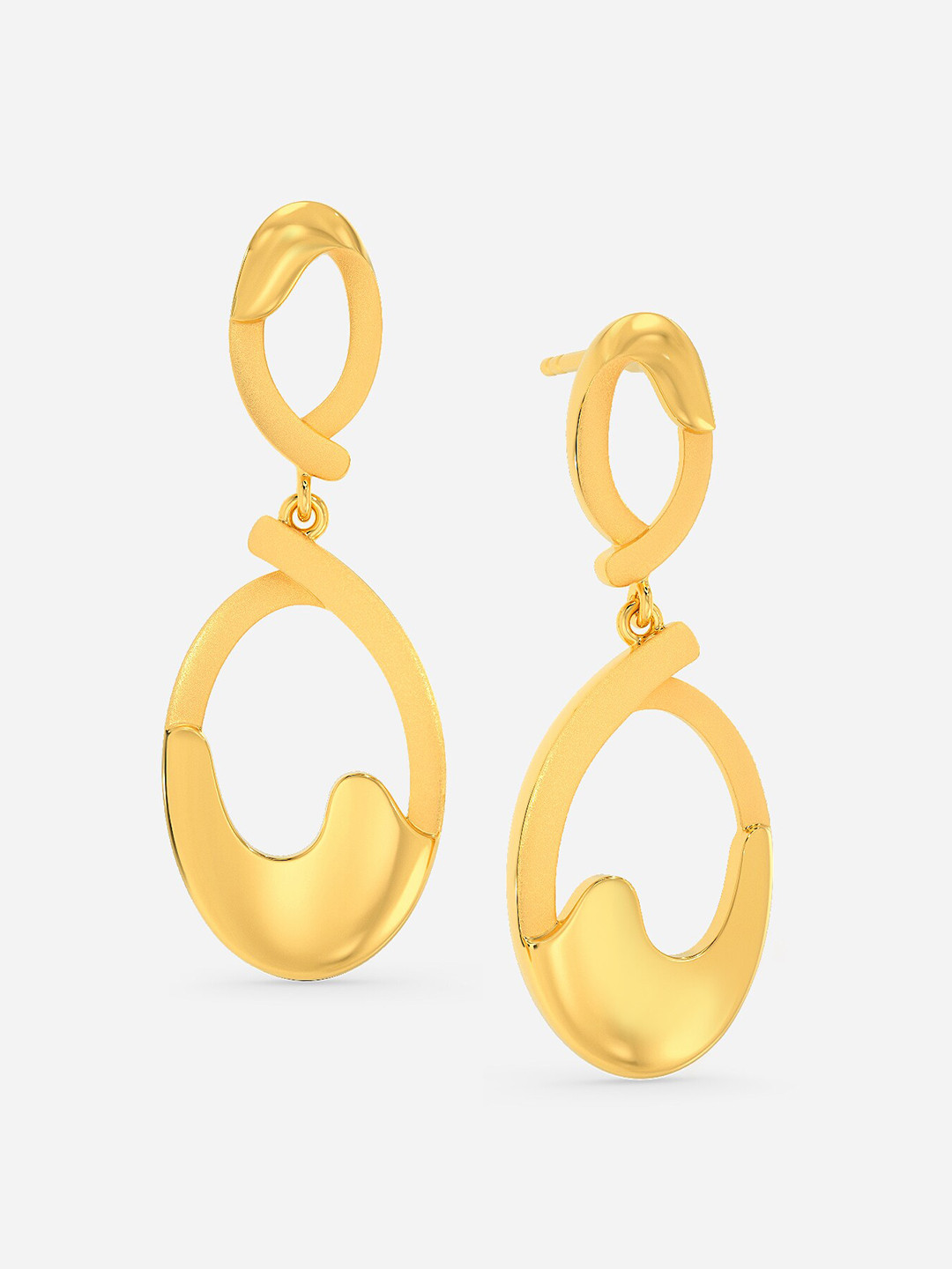 

MELORRA Fighting Spirits 18KT Gold Earrings - 4.69 gm