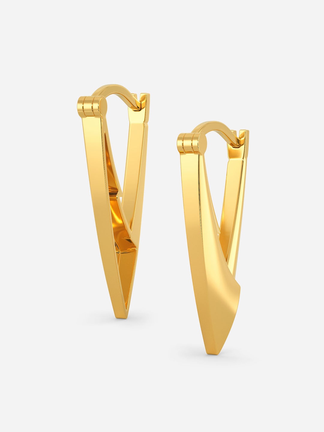 

MELORRA Bold in Bodycon 18KT Gold Drop Earrings- 5.59gm