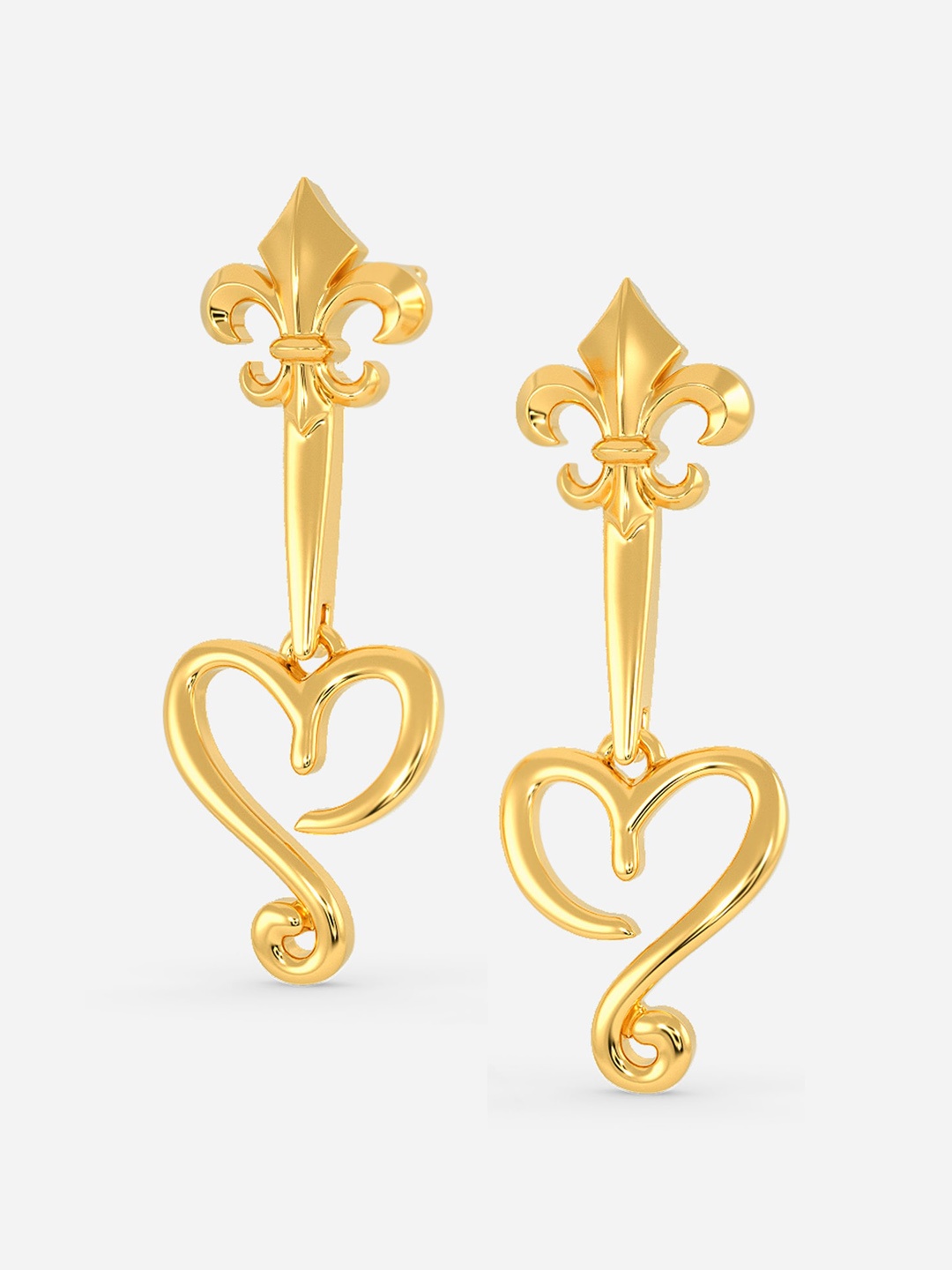 

MELORRA Fable O Hearts 18KT Gold Earrings - 3.72 gm