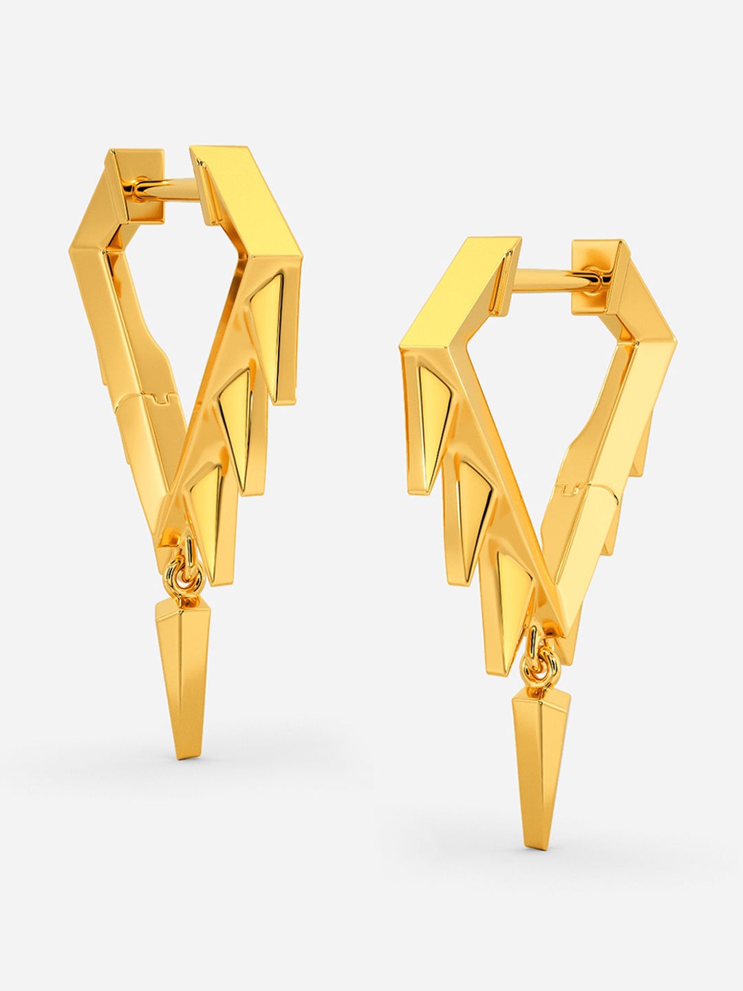 

MELORRA Daunting Dreams 18KT Gold Earrings -5.48 gm