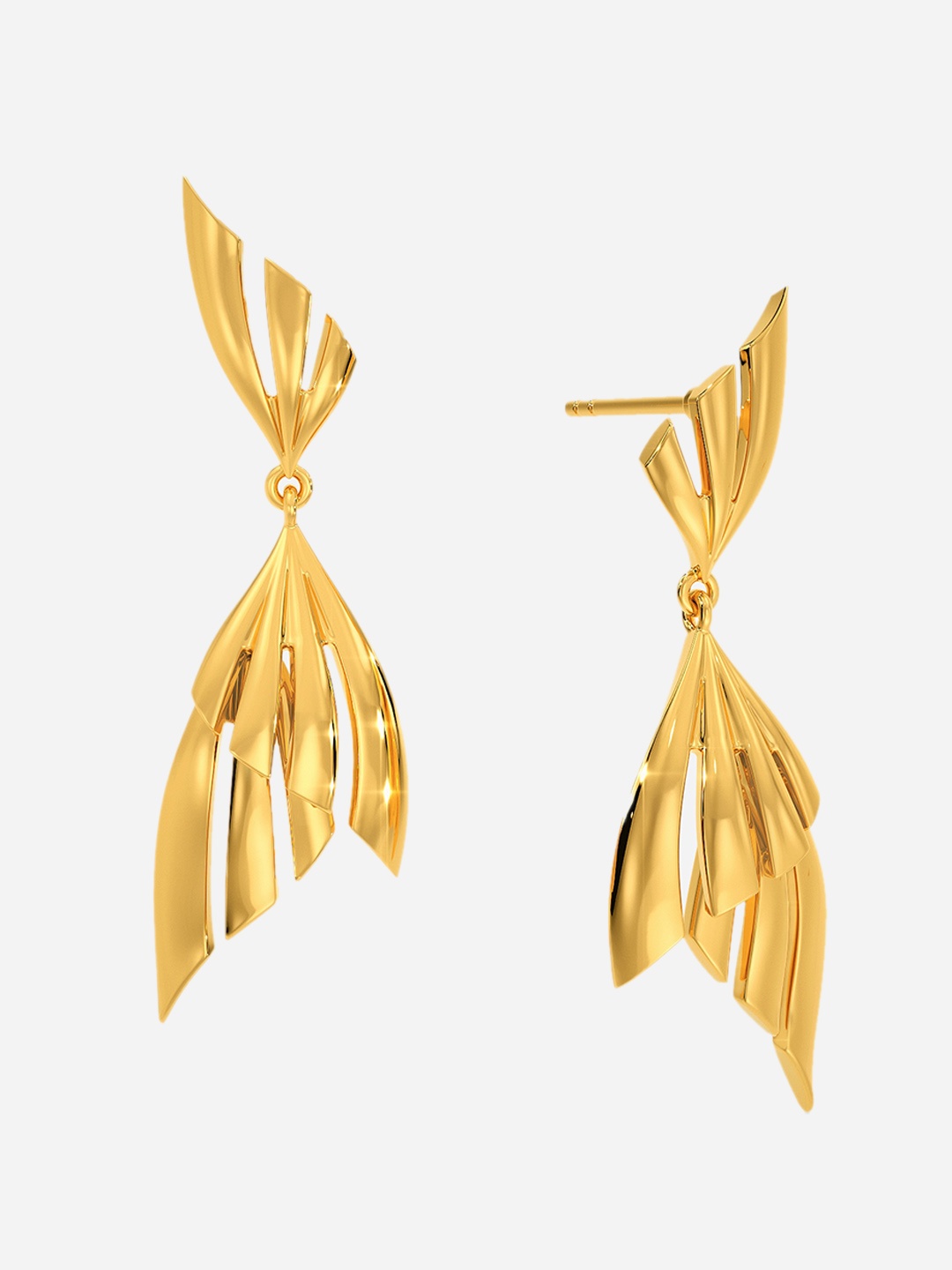 

MELORRA Boundless Ocean 18KT Gold Earrings-6.07gm