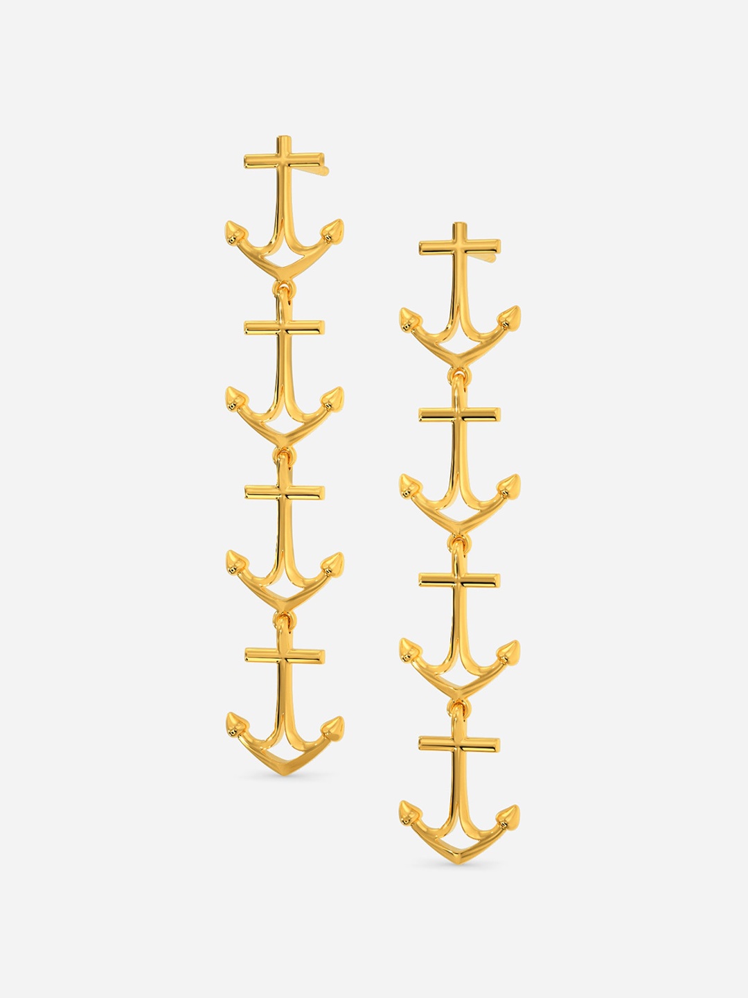 

MELORRA Whimsical Anchor 18KT Gold Earrings - 4.72 gm