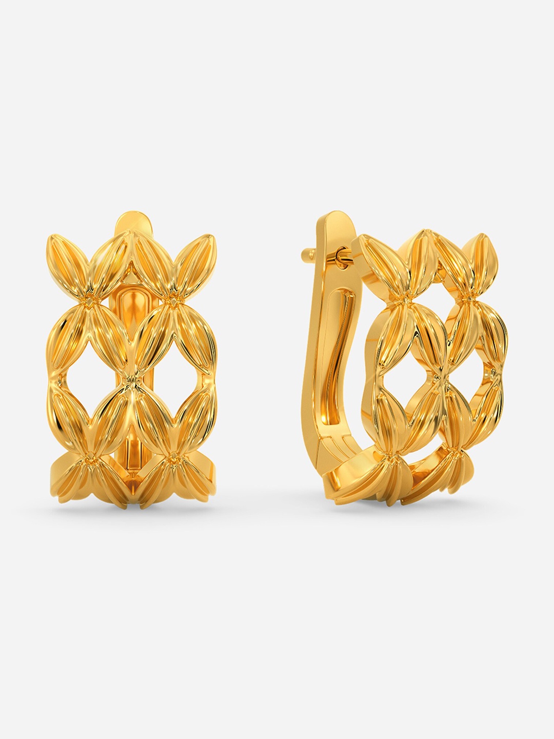 

MELORRA Drawn Vine 18KT Gold Earrings - 5.9 gm