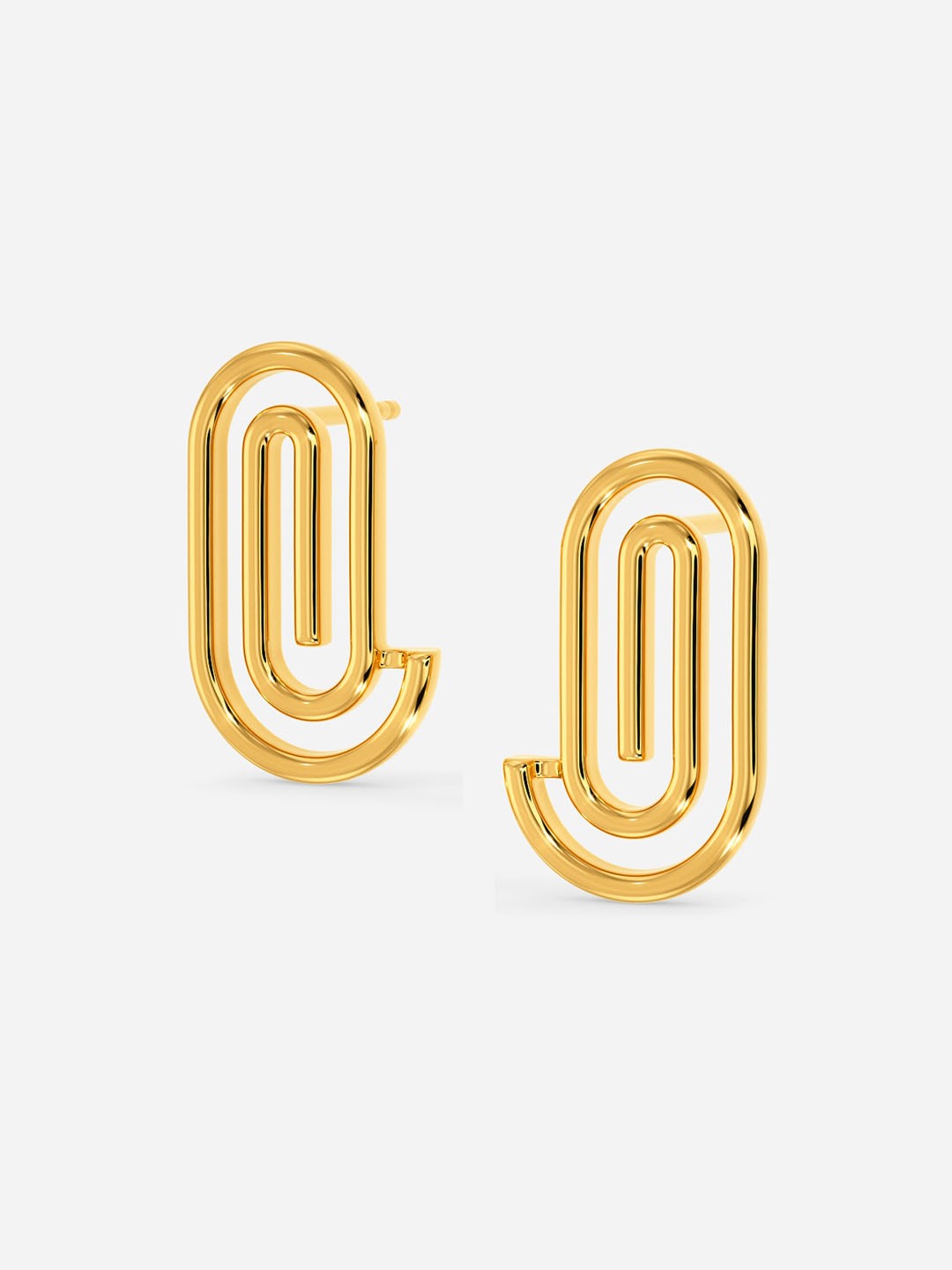

MELORRA Groovy Swirls 18KT Gold Earrings - 4.17 gm