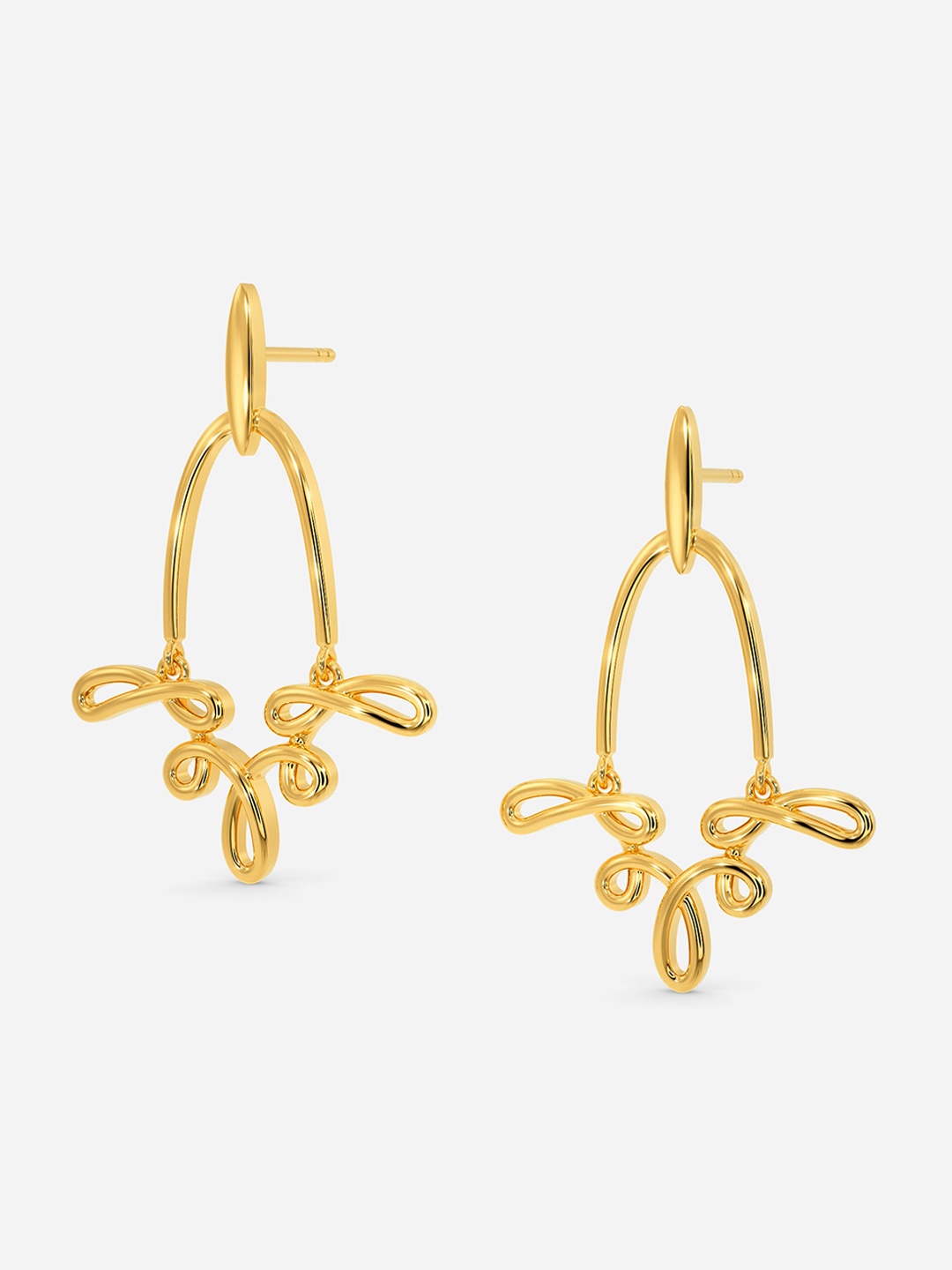 

MELORRA Fit to Knit 18KT Gold Earrings - 5.67 gm