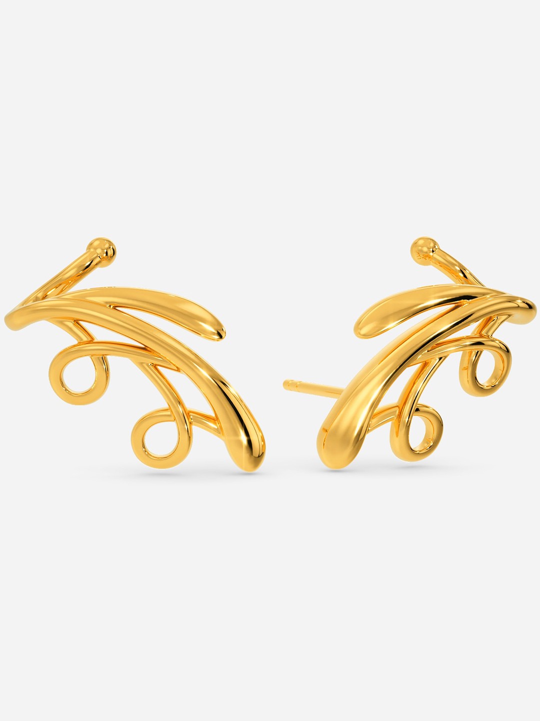

MELORRA Dream Drama 18KT Gold Stud Earrings-4.8gm