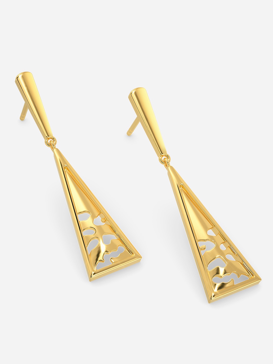 

MELORRA Ferocious Kitty 18KT Gold Earrings - 4.37 gm