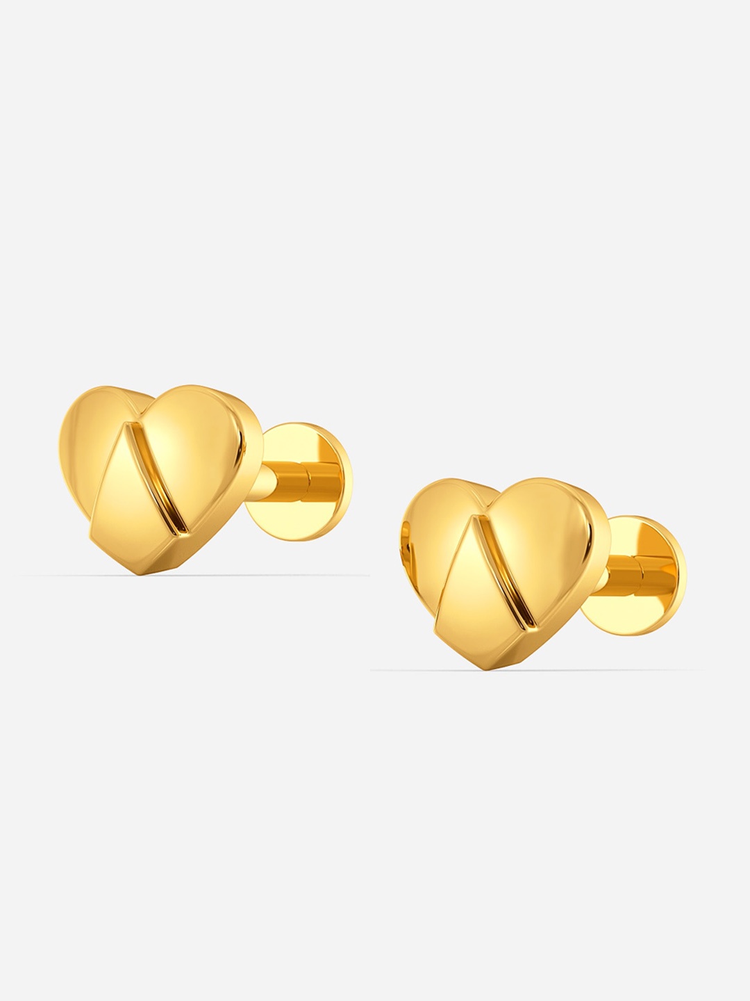 

MELORRA Hearty Grooves 18KT Gold Earrings - 1.8 gm