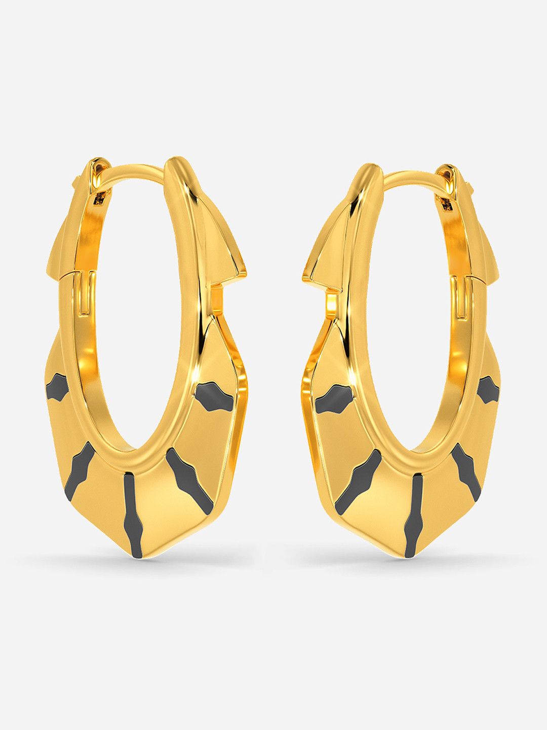 

MELORRA Warrior's Victory 18KT Gold Earrings - 5.93 gm
