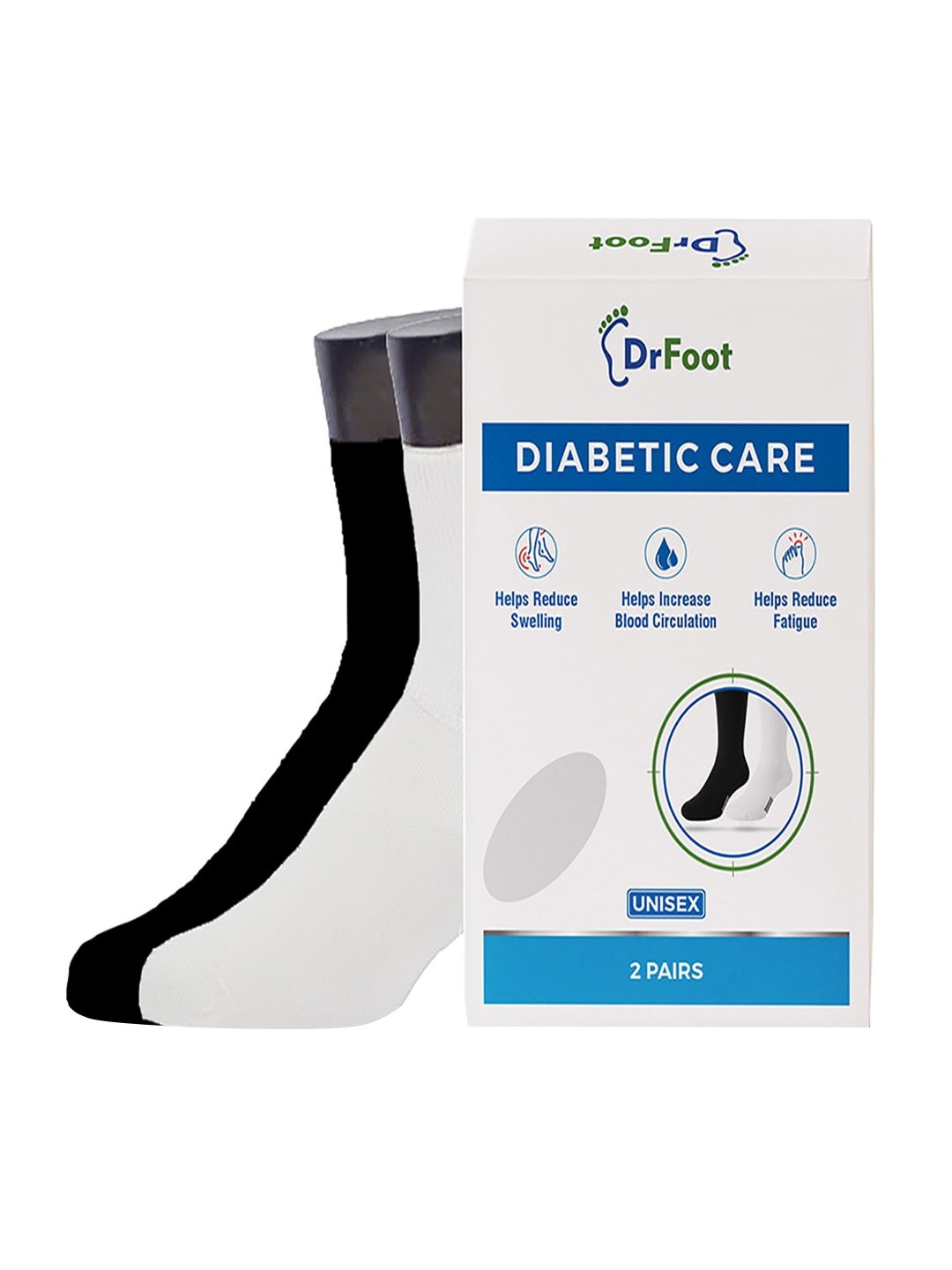 

Dr Foot Pack of 2 Diabetic & Arthritis Socks, White