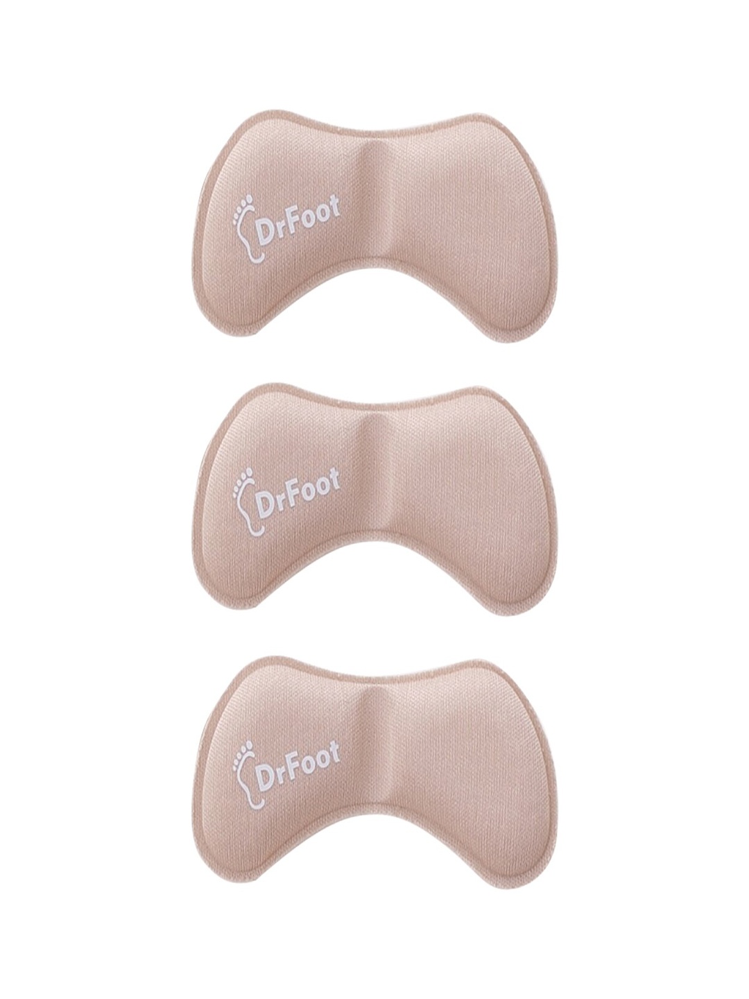 

Dr Foot Self-Adhesive Heel Cushion Pads 3 Pairs (Unisex), Beige