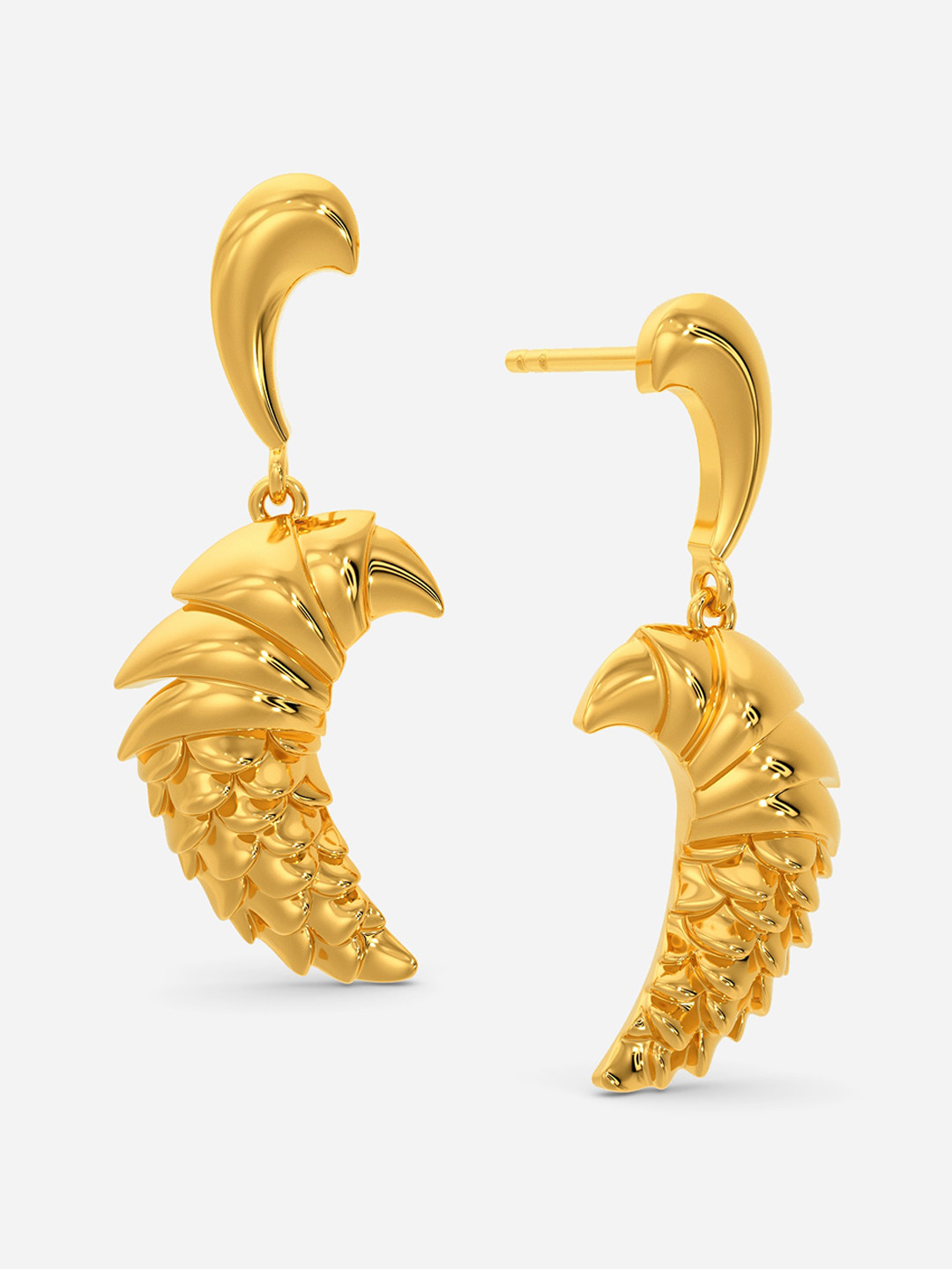 

MELORRA Mystical Dragon 18KT Gold Earrings - 4.91 gm