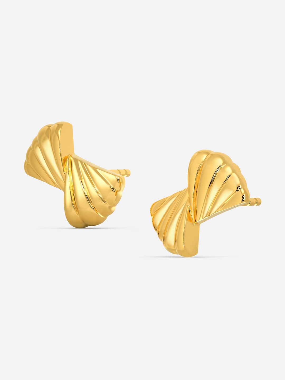 

MELORRA Layered Love 18KT Gold Stud Earrings-2.71gm