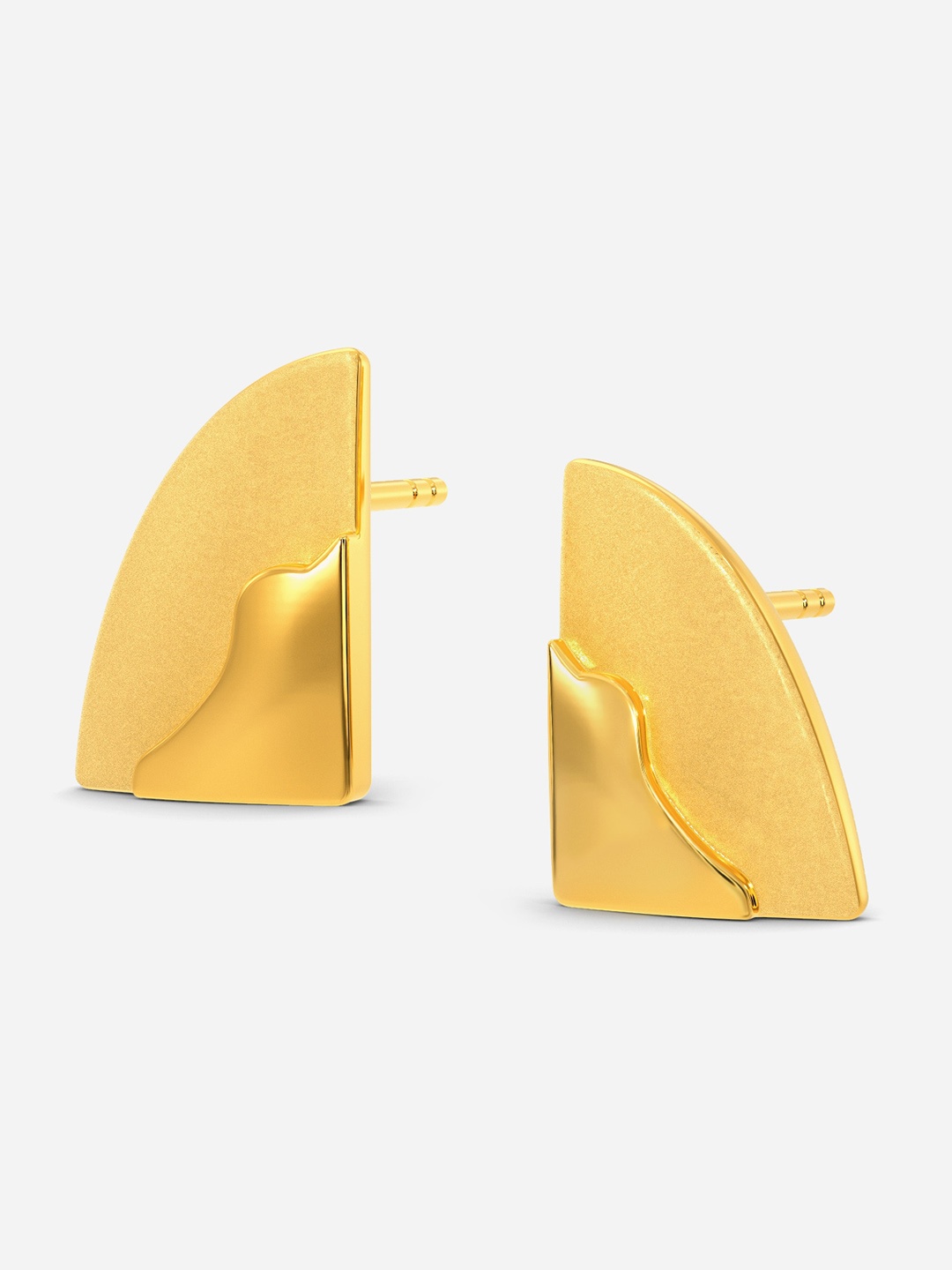 

MELORRA Rugged Cuts 18KT Gold Earrings - 2.74 gm