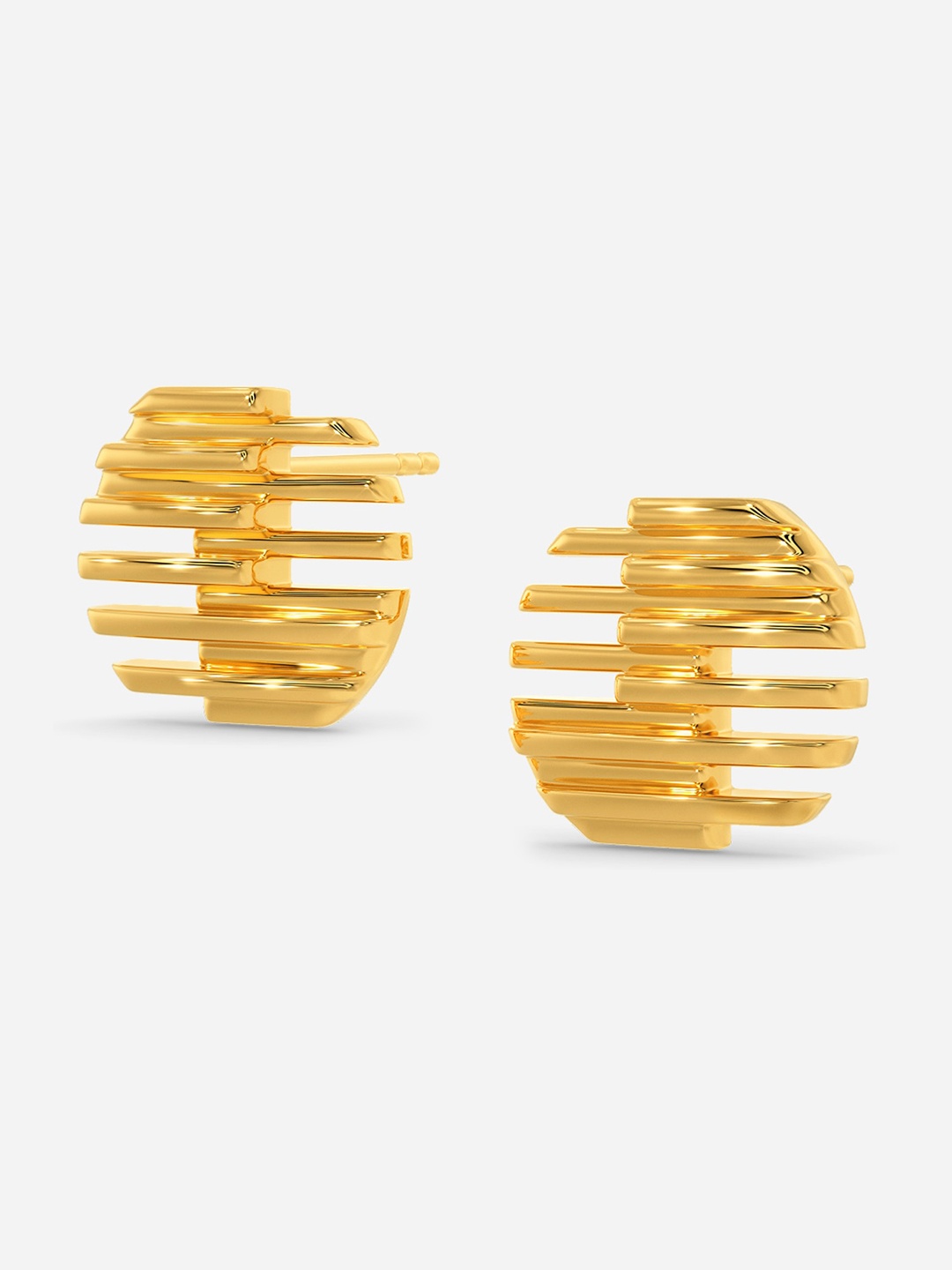 

MELORRA Infinite Cord 18KT Gold Stud Earrings-4.48gm
