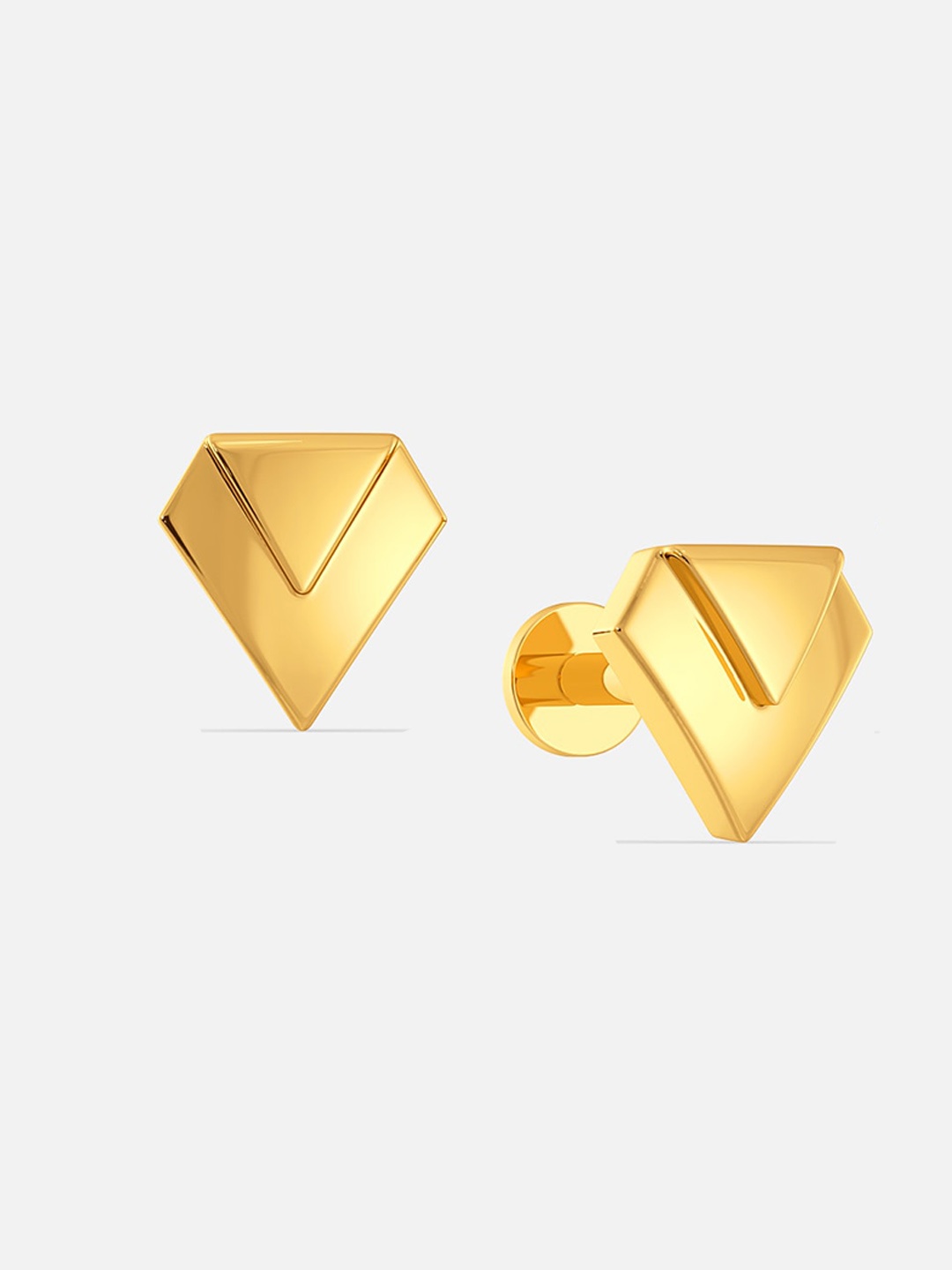 

MELORRA Prim Paradigms 18KT Gold Stud Earrings- 1.84gm