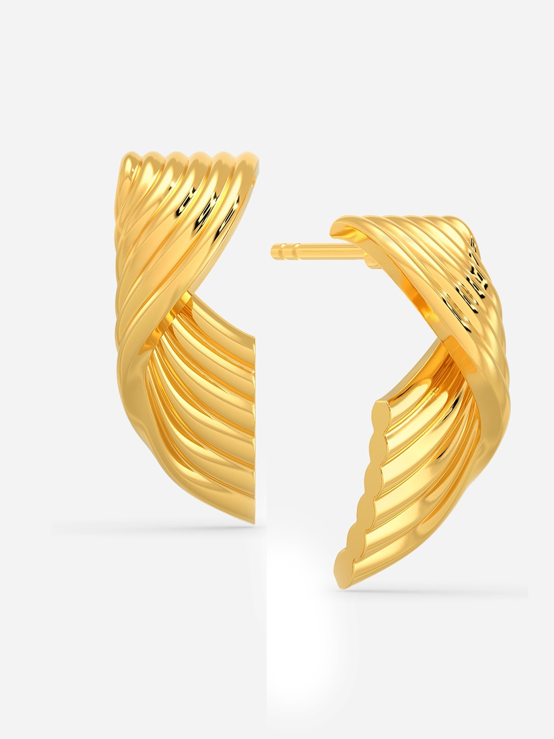 

MELORRA Puffer Please 18KT Gold Earrings - 5.73 gm
