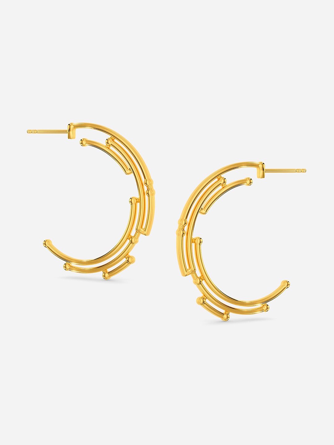 

MELORRA Future Genesis 18KT Gold Earrings - 6.21 gm