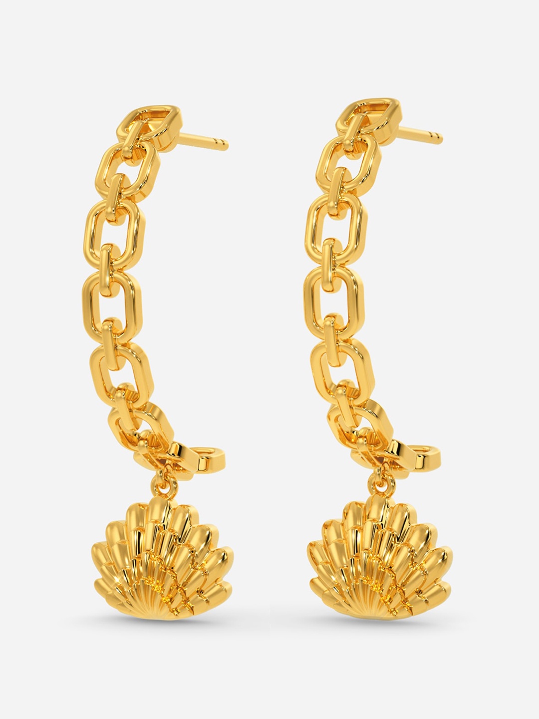 

MELORRA Shell Muse 18KT Gold Earrings - 5.81 gm