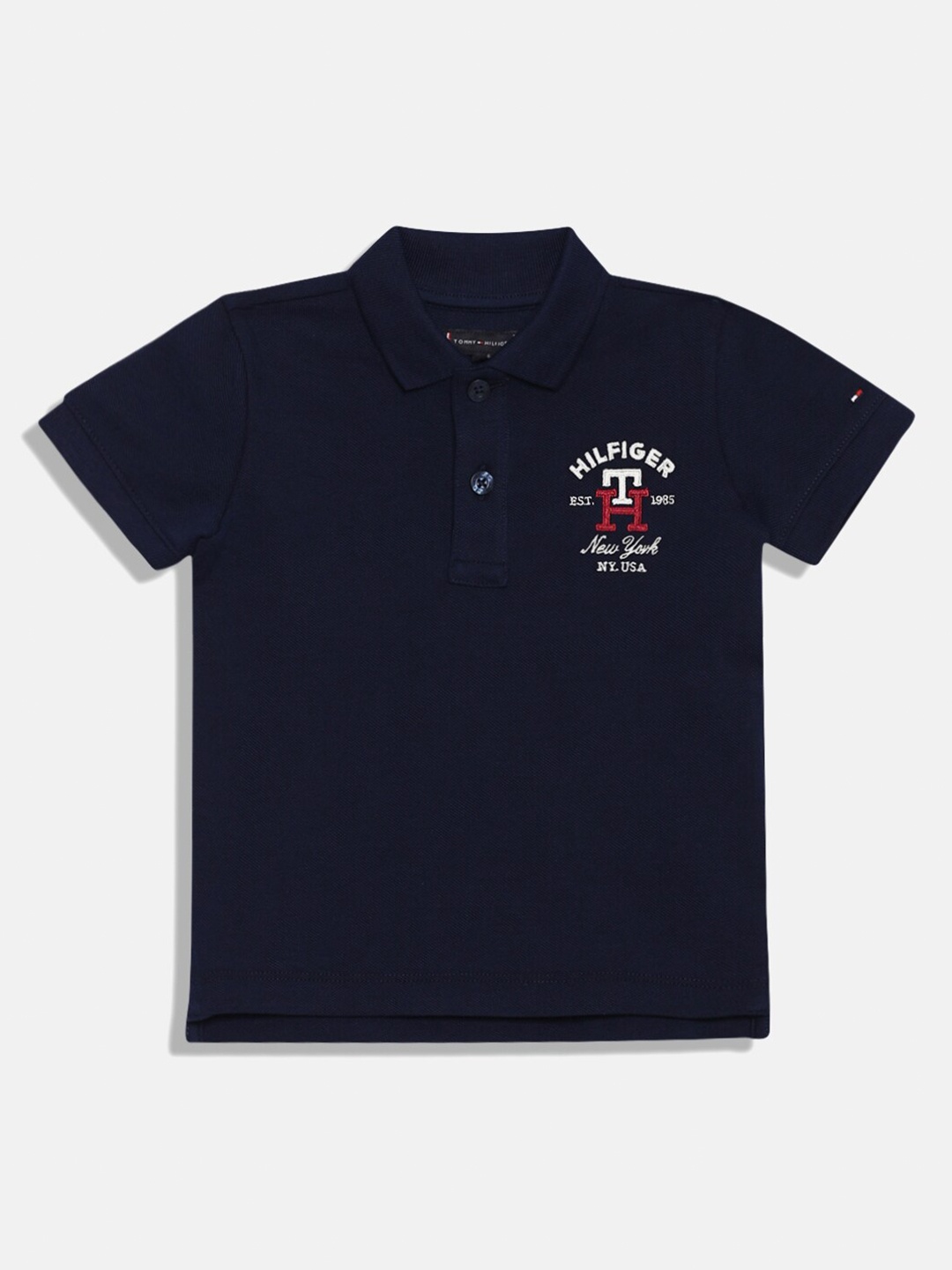 

Tommy Hilfiger Boys Polo Collar Cotton T-shirt, Navy blue