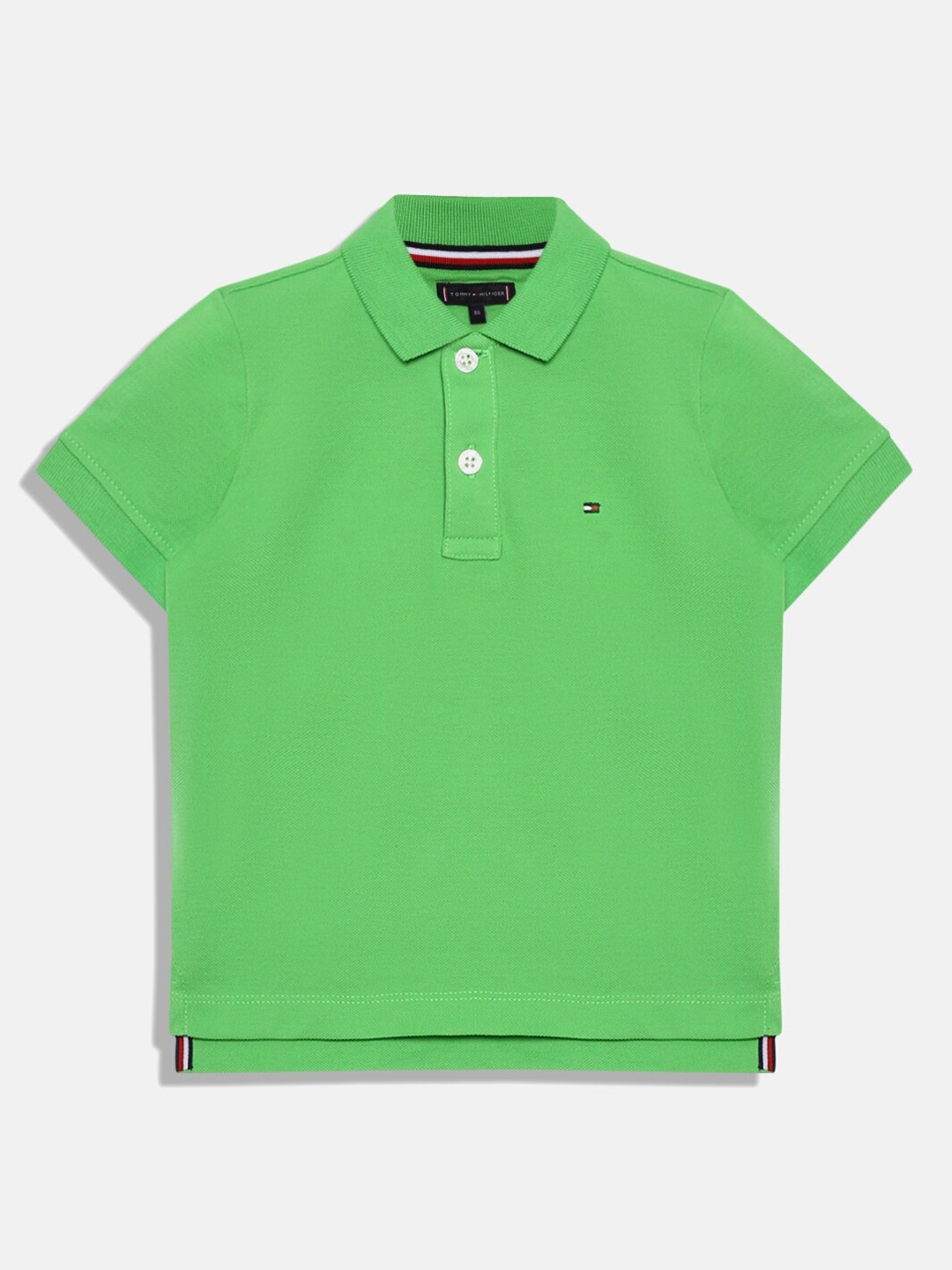 

Tommy Hilfiger Boys Polo Collar Cotton T-shirt, Green