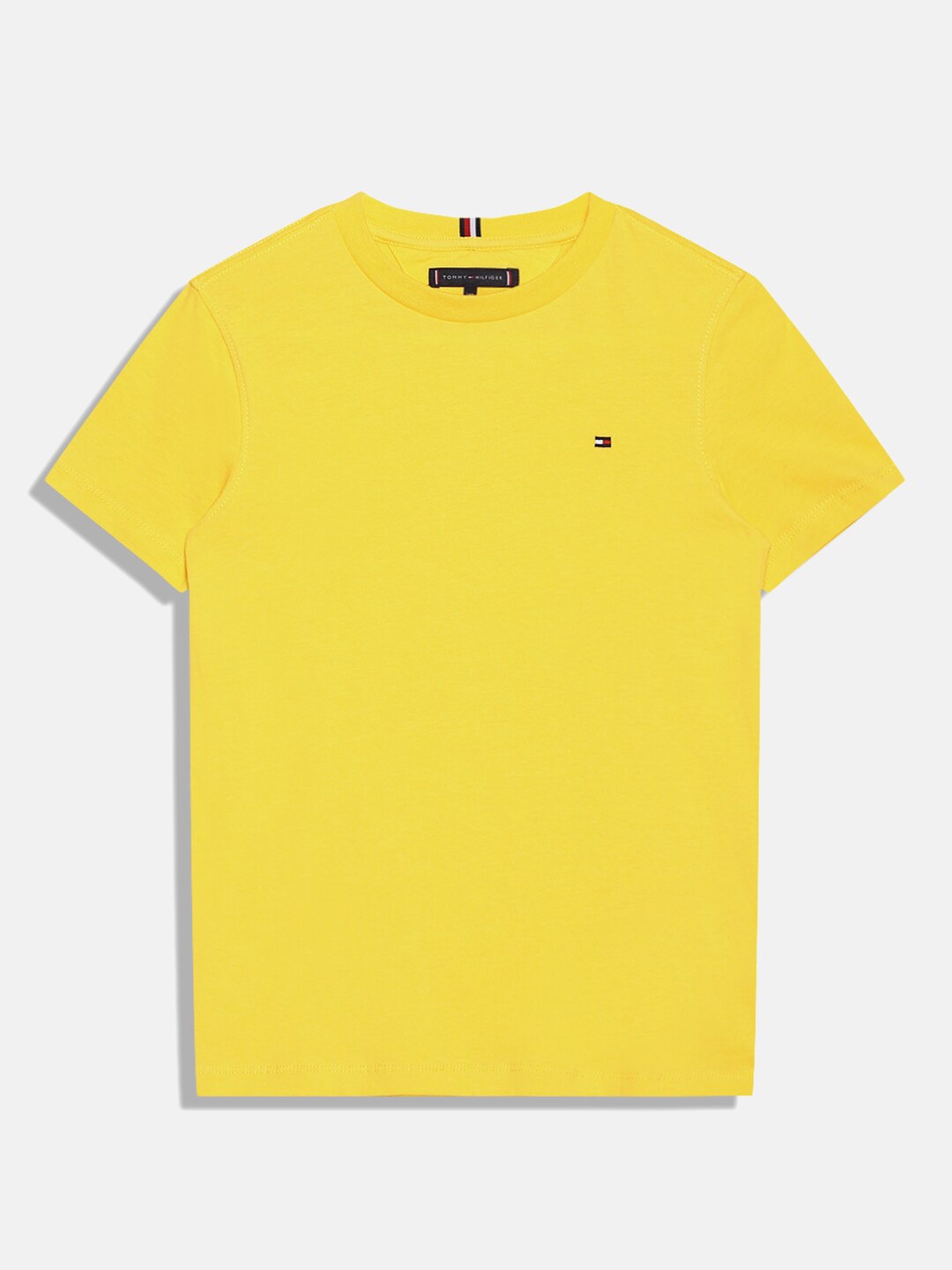 

Tommy Hilfiger Boys Round Neck Cotton T-shirt, Yellow